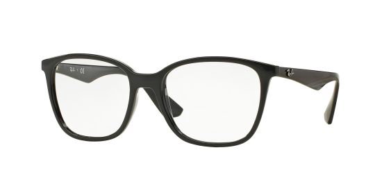 Ray Ban RX7066 2000 – Schmale schwarze Kunststoffbrille