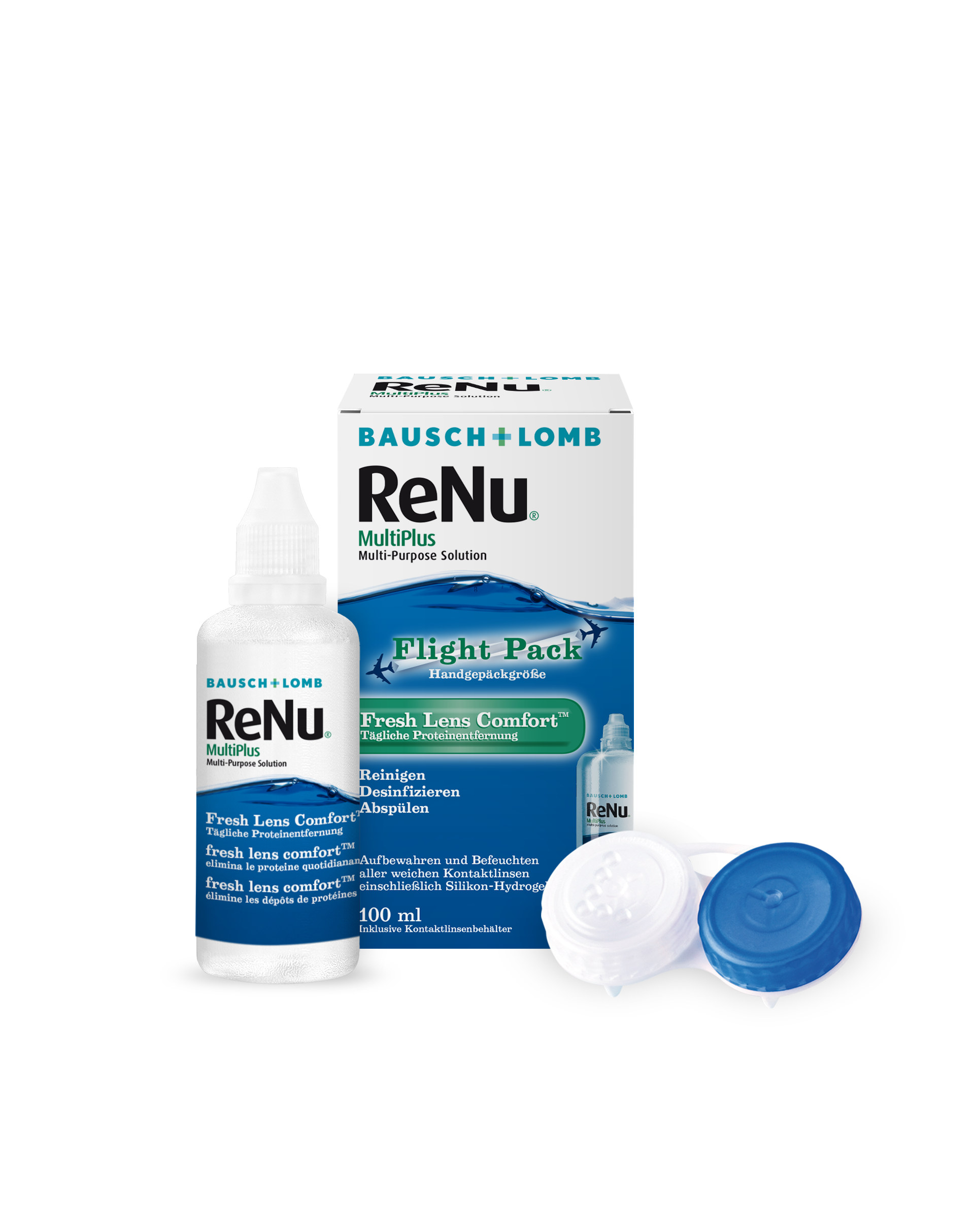 ReNu Multiplus Fresh Lens Comfort Flight Pack, B&L (100 ml) ReNu Multiplus Fresh Lens Comfort Flight Pack, B&L (100 ml)