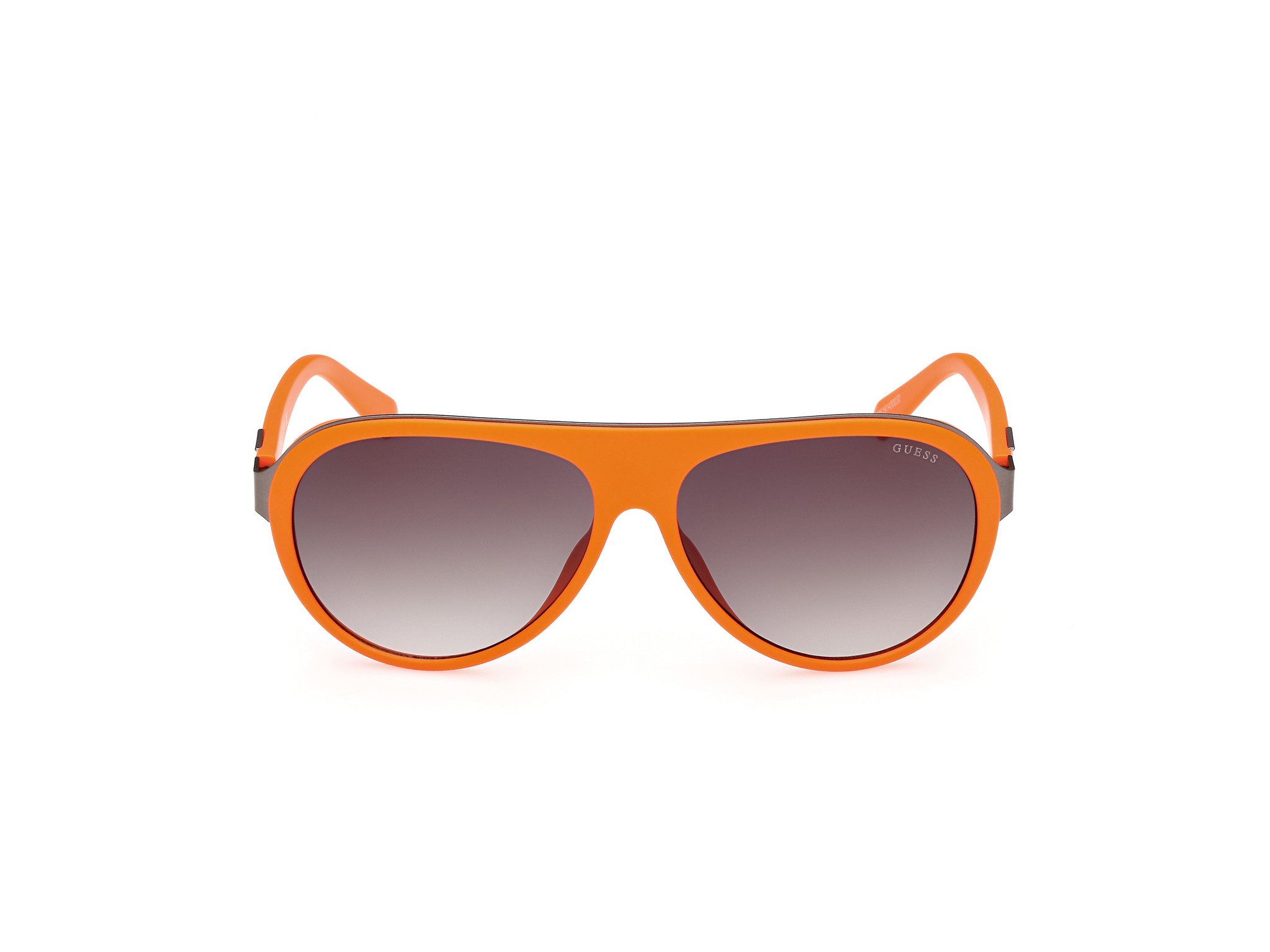 Das Bild zeigt die Sonnenbrille GU00125 43P von der Marke Guess in Orange.