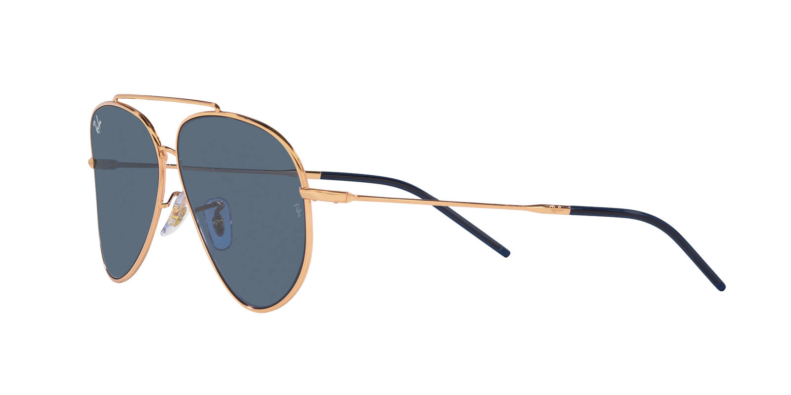 Das Bild zeigt die Sonnenbrille 0101S 92023A von der Marke Ray Ban in Rotgold.