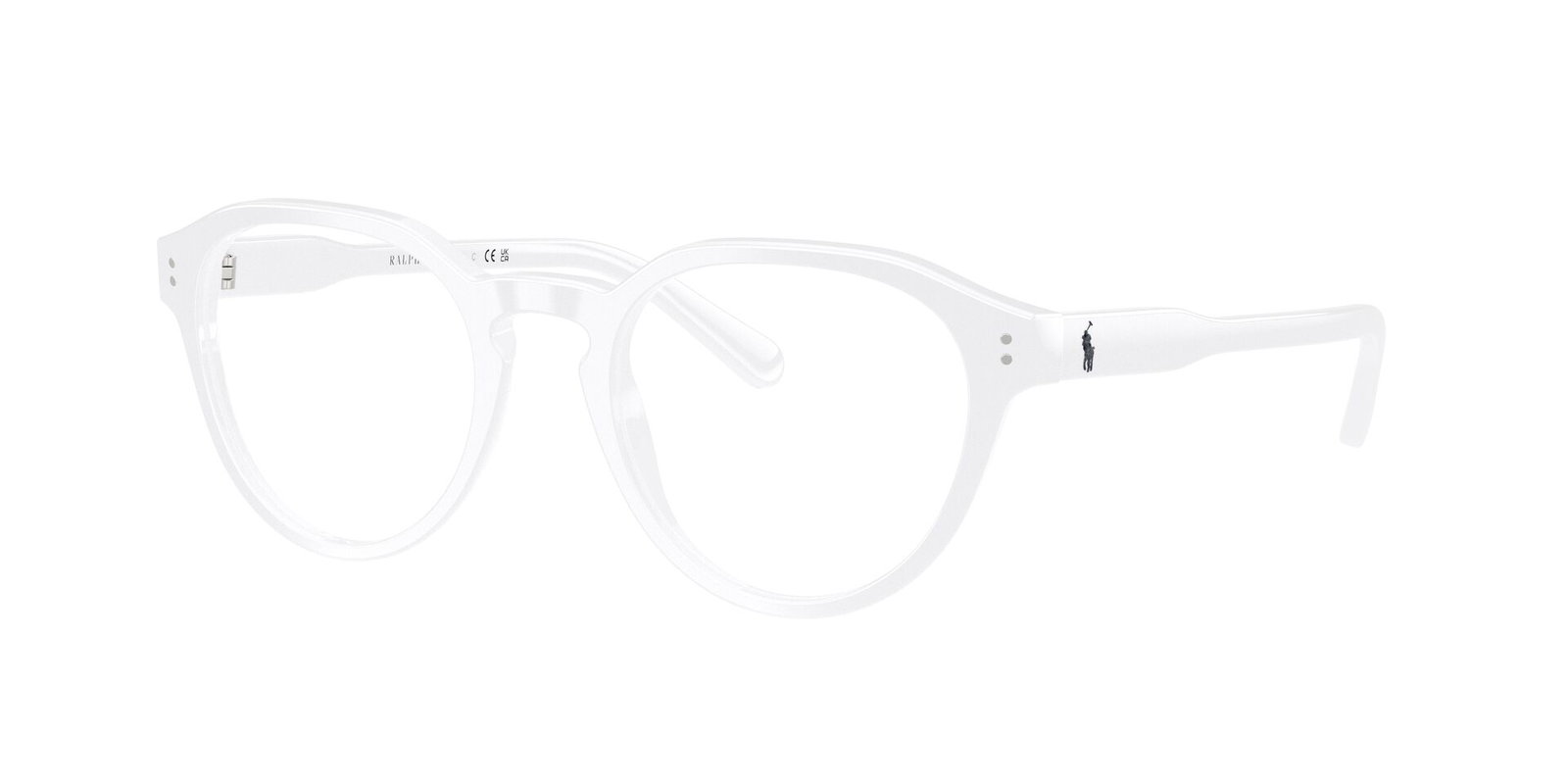 Das Bild zeigt die Korrektionsbrille 2233 von der Marke Polo in Weiß.