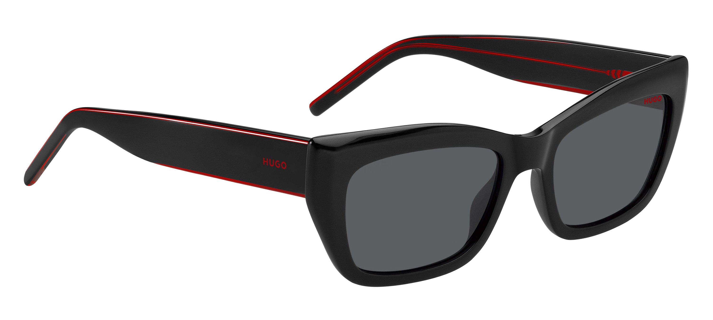 Das Bild zeigt die Sonnenbrille HG1301/S OIT von der Marke Hugo in schwarz.