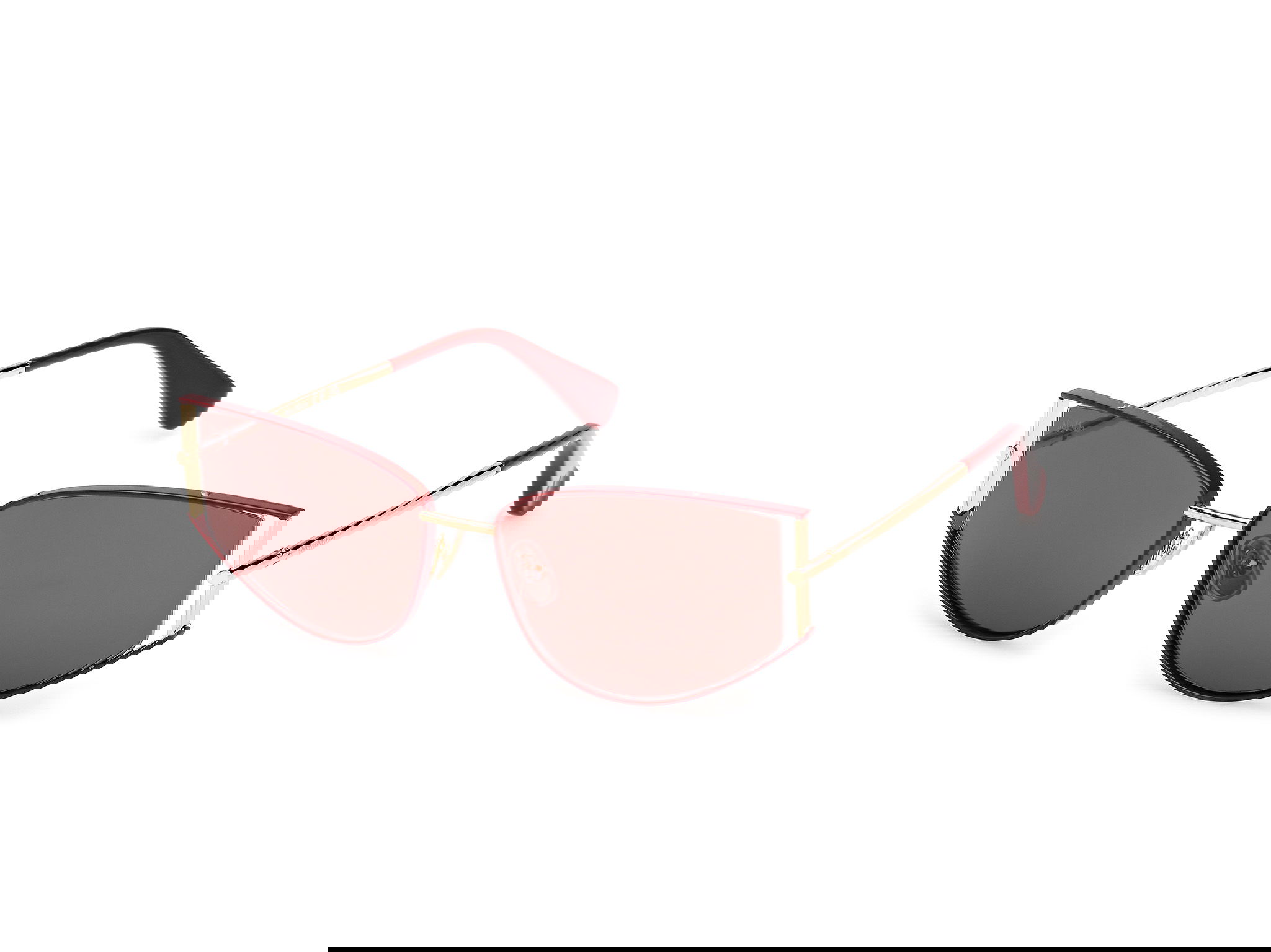 Das Bild zeigt die Sonnenbrille MM0141 von der Marke Max Mara in Gold.