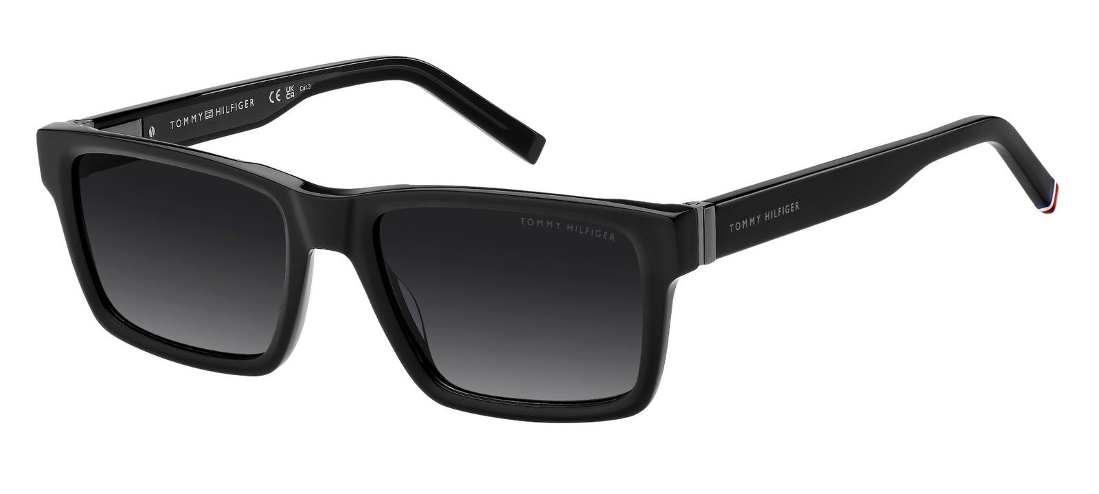 zu sehen ist die Sonnenbrille 2309/S von Tommy Hilfiger in der Farbe Schwarz.