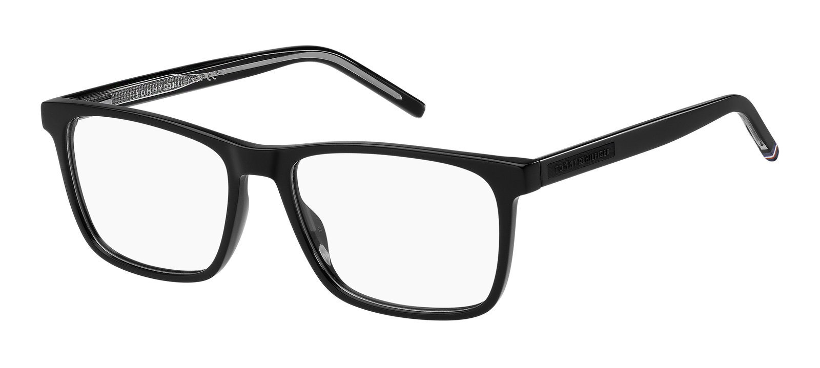 Tommy Hilfiger TH1945 807 – Schwarze quadratische Brille Kunststoff