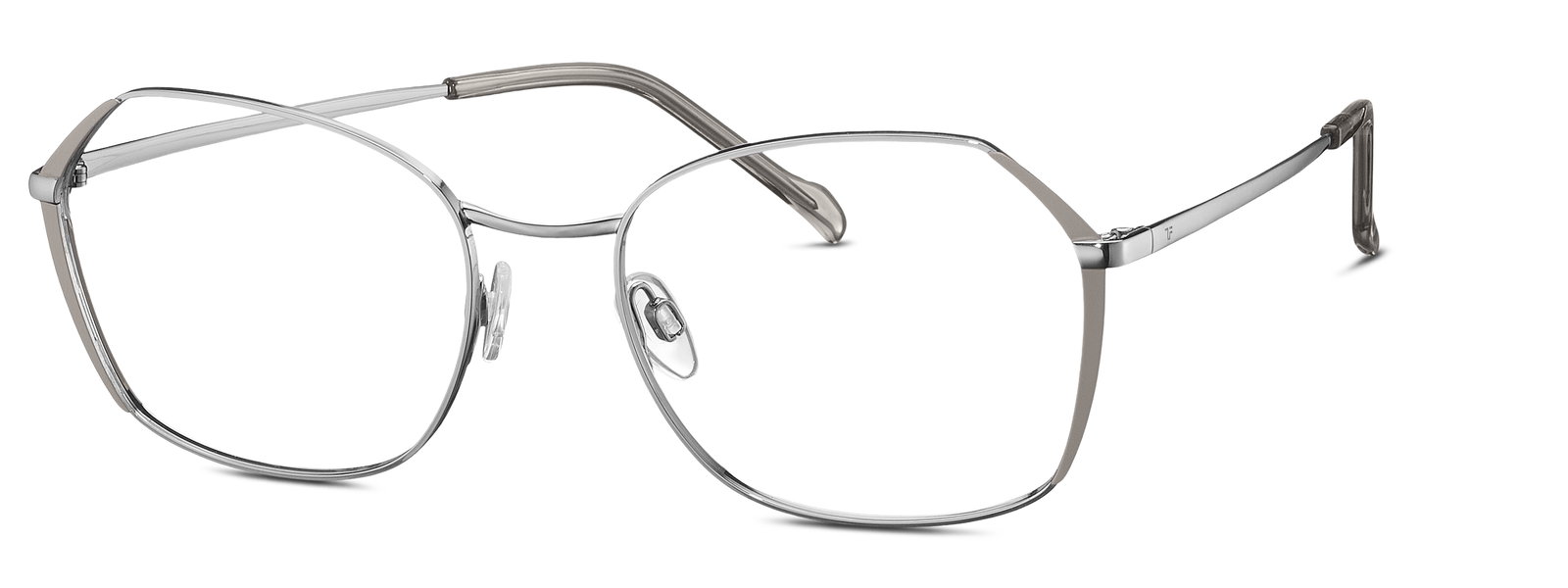 TITANflex 826037 30 – Runde Damenbrille Grau Titan Leicht