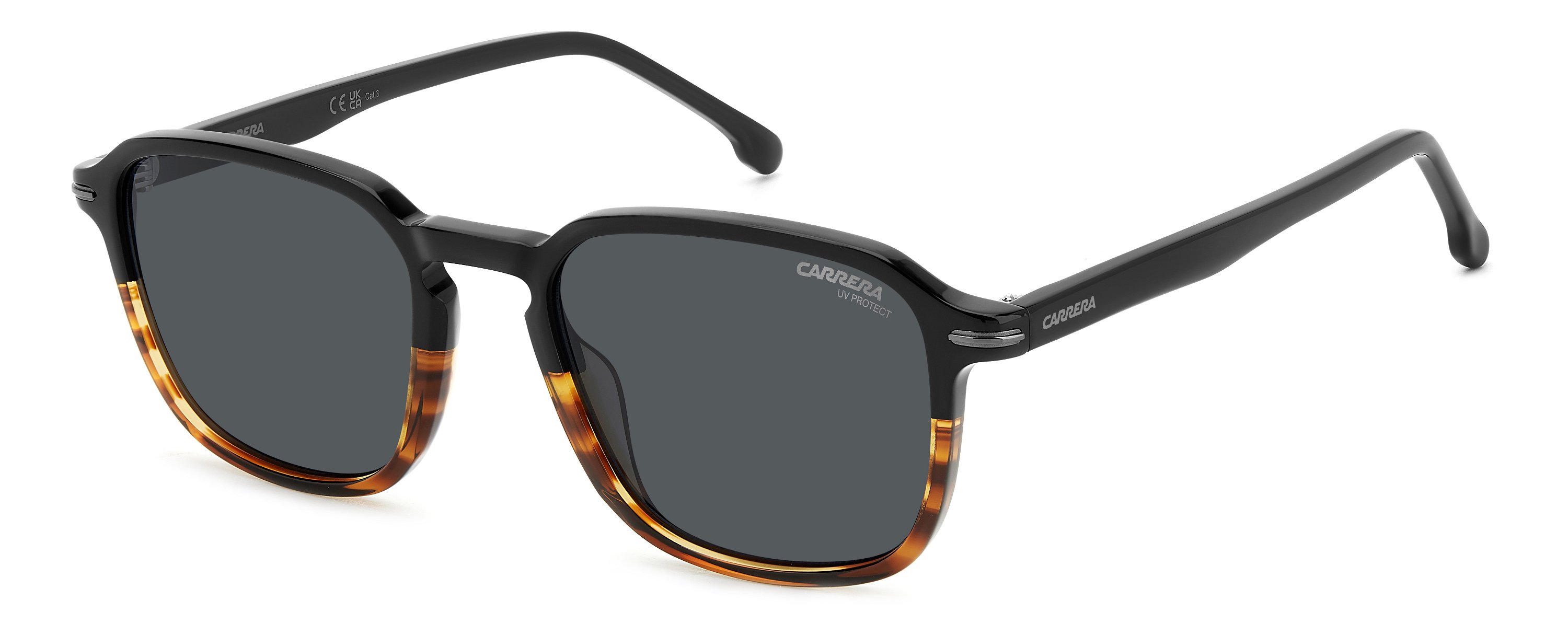 Das Bild zeigt die Sonnenbrille 328/S WR7 von der Marke Carrera in  schwarz havana.