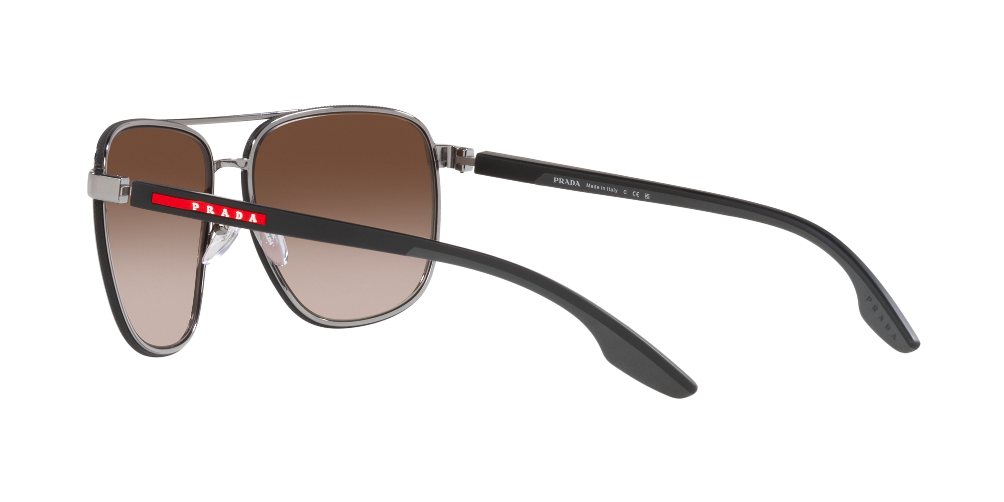 Prada Linea Rossa Sonnenbrille für Herren in Silber PS 50YS 5AV02P 62