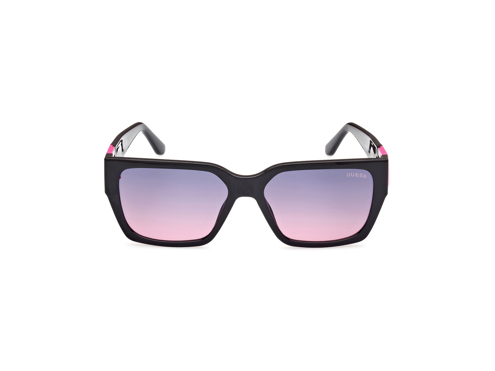 Das Bild zeigt die Sonnenbrille GU7886 59Z von der Marke Guess in lila/gold.
