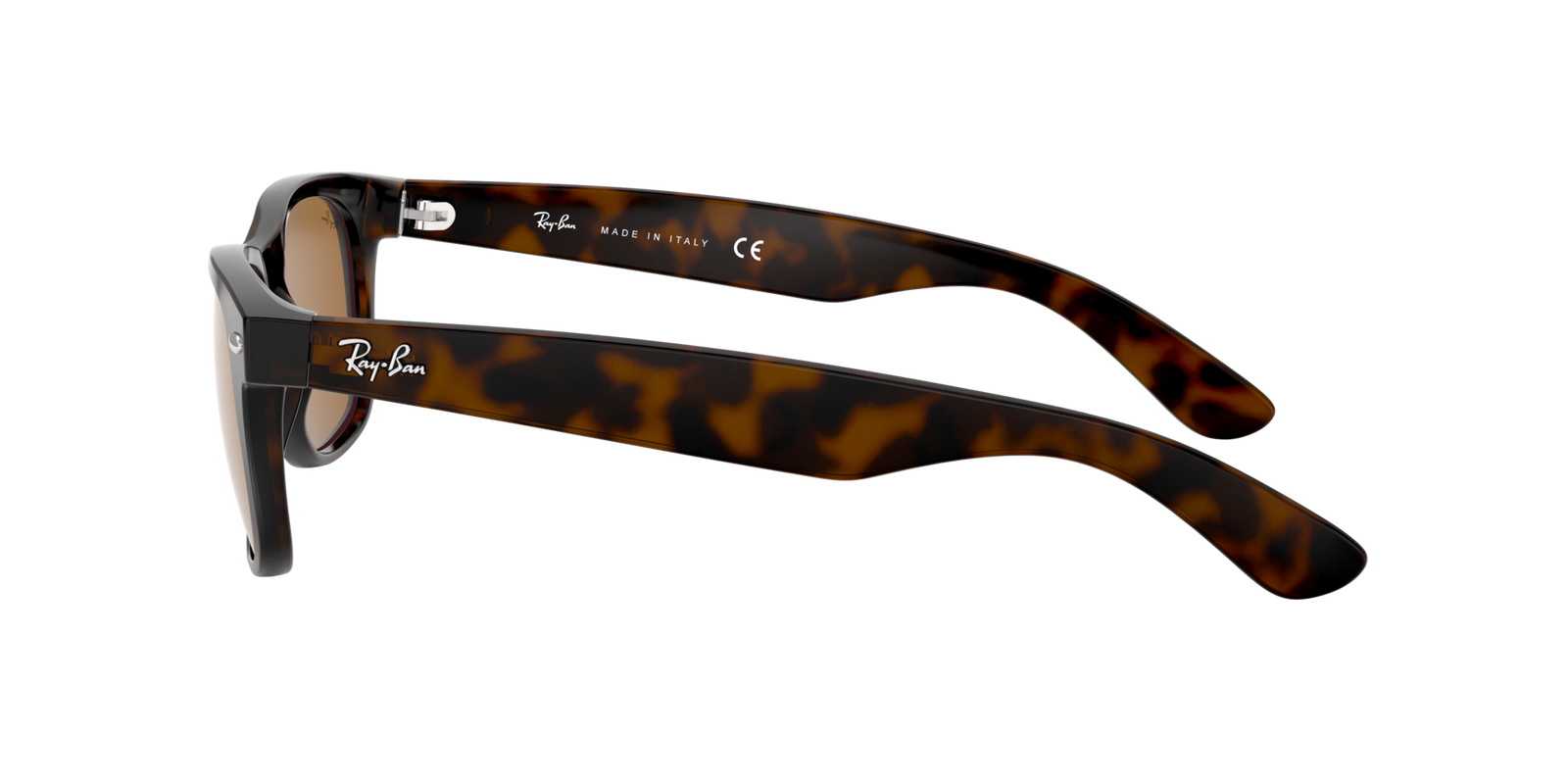 Das Bild zeigt die Sonnenbrille 0RB2132 von Ray Ban in der Farbe Havanna.