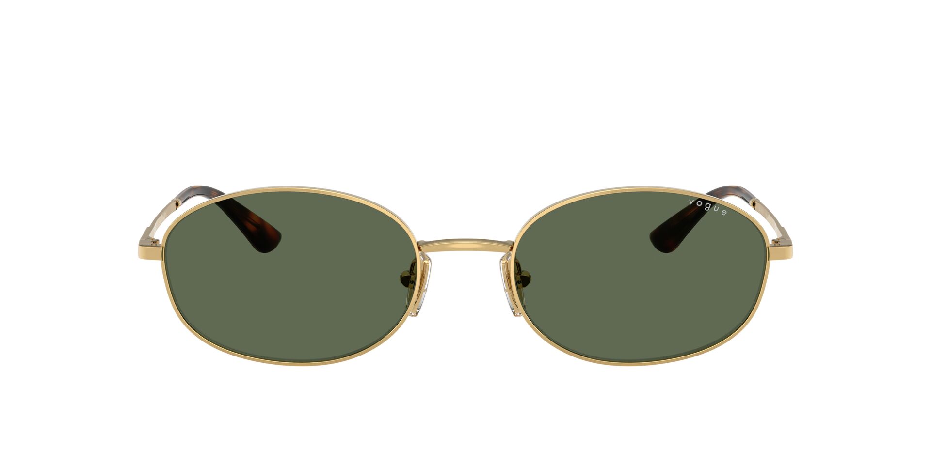 Das Bild zeigt die Sonnenbrille VO4323S von der Marke Vogue in Gold.