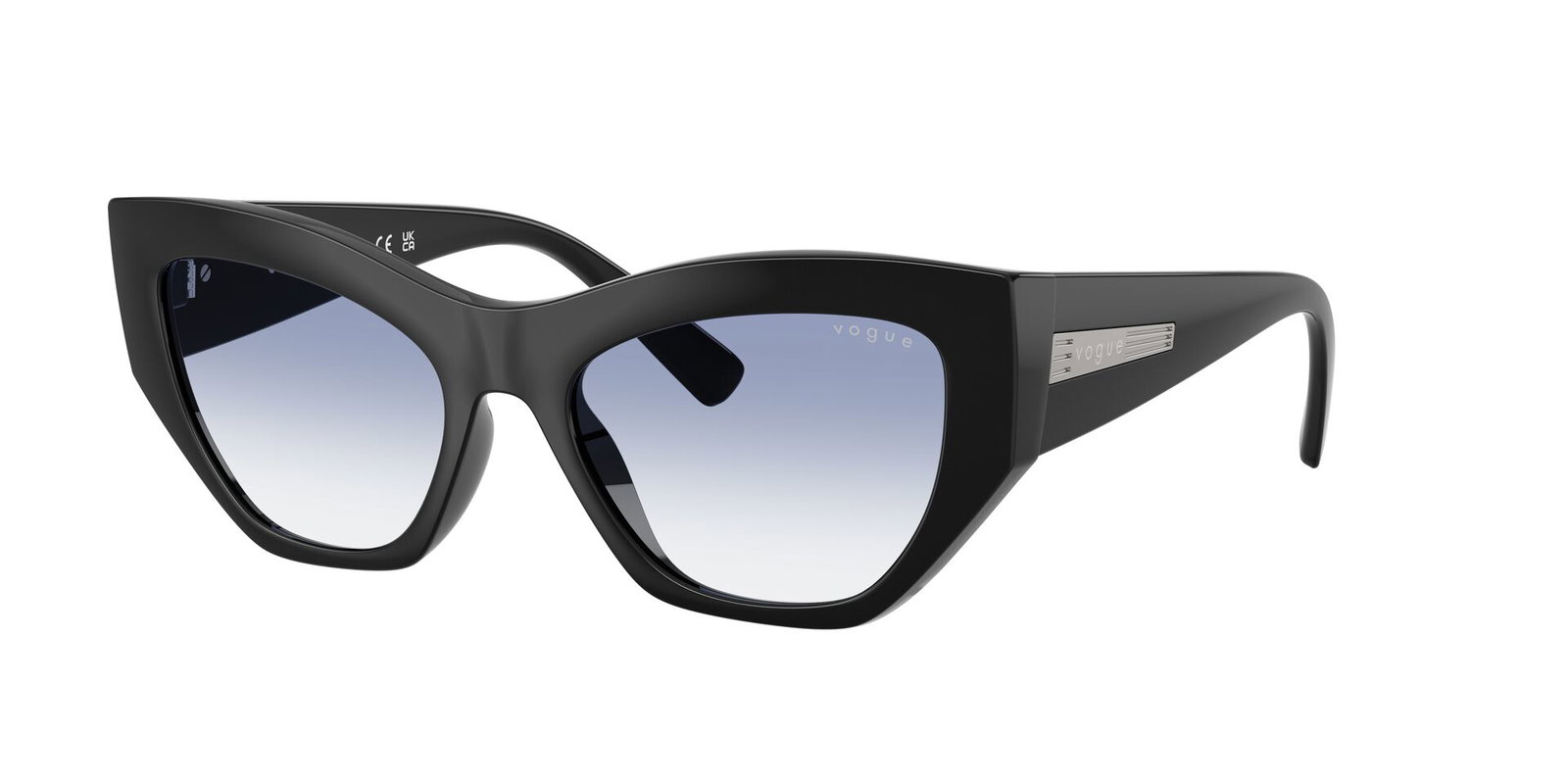 Das Bild zeigt die Sonnenbrille VO5607S von der Marke Vogue in Schwarz.