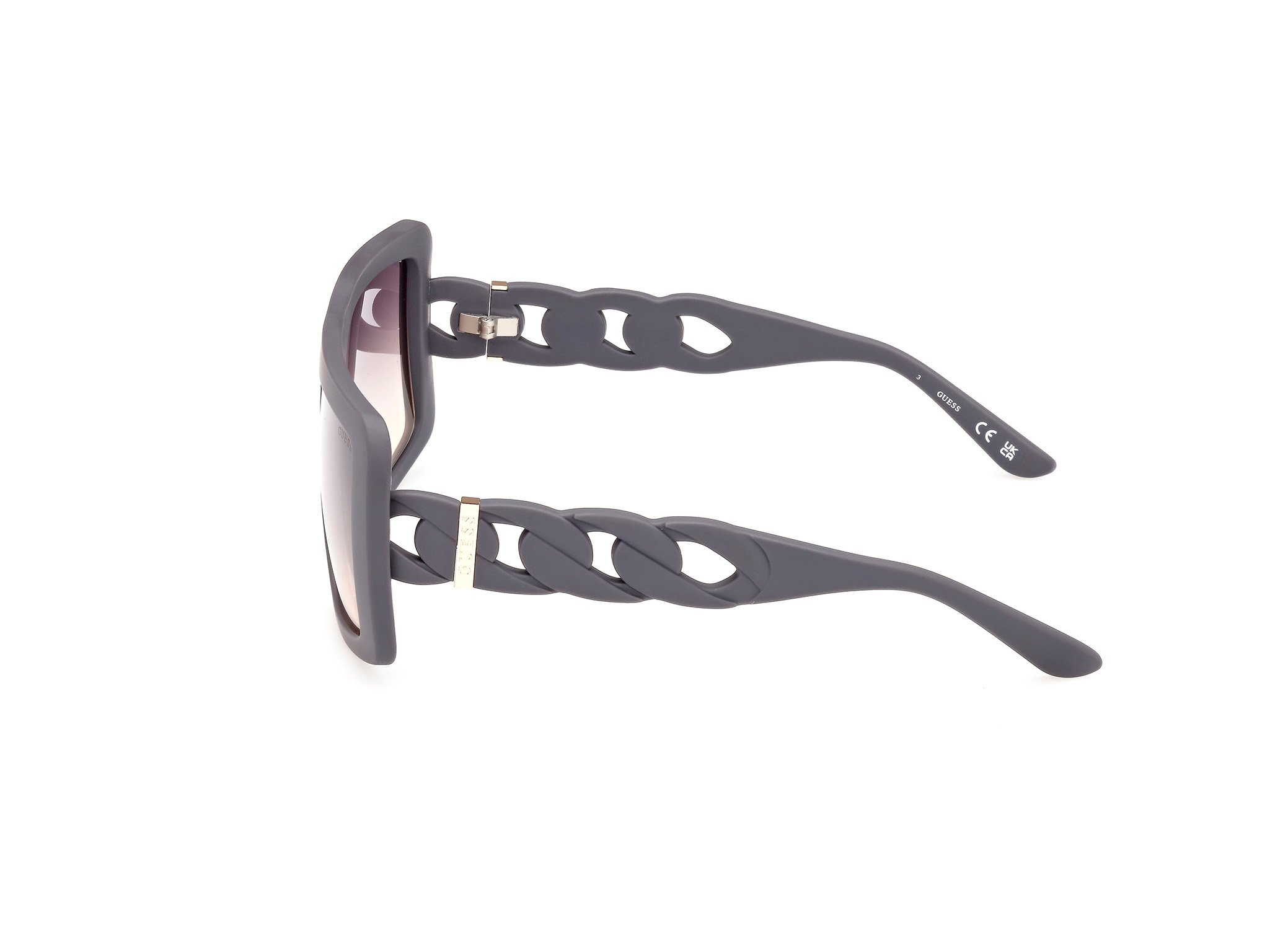 Das Bild zeigt die Sonnenbrille GU00109 20B von der Marke Guess in Grau.