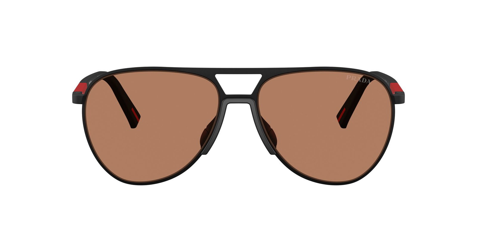 Auf diesem Bild sehen Sie die Sonnenbrille 0PR 53ZS von Prada in der Farbe Schwarz für Herren.