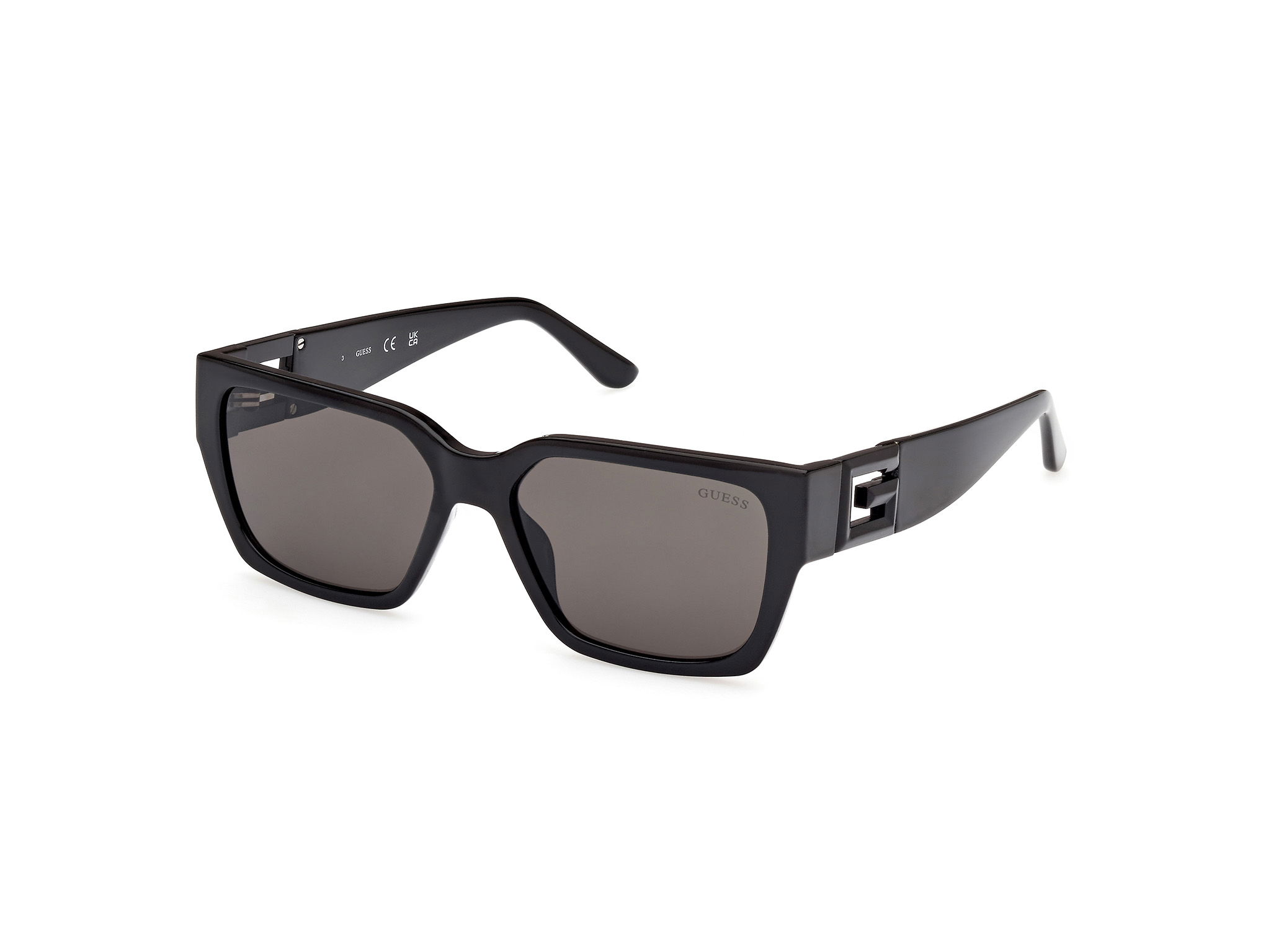 Das Bild zeigt die Sonnenbrille GU7916 01A von der Marke Guess in Schwarz