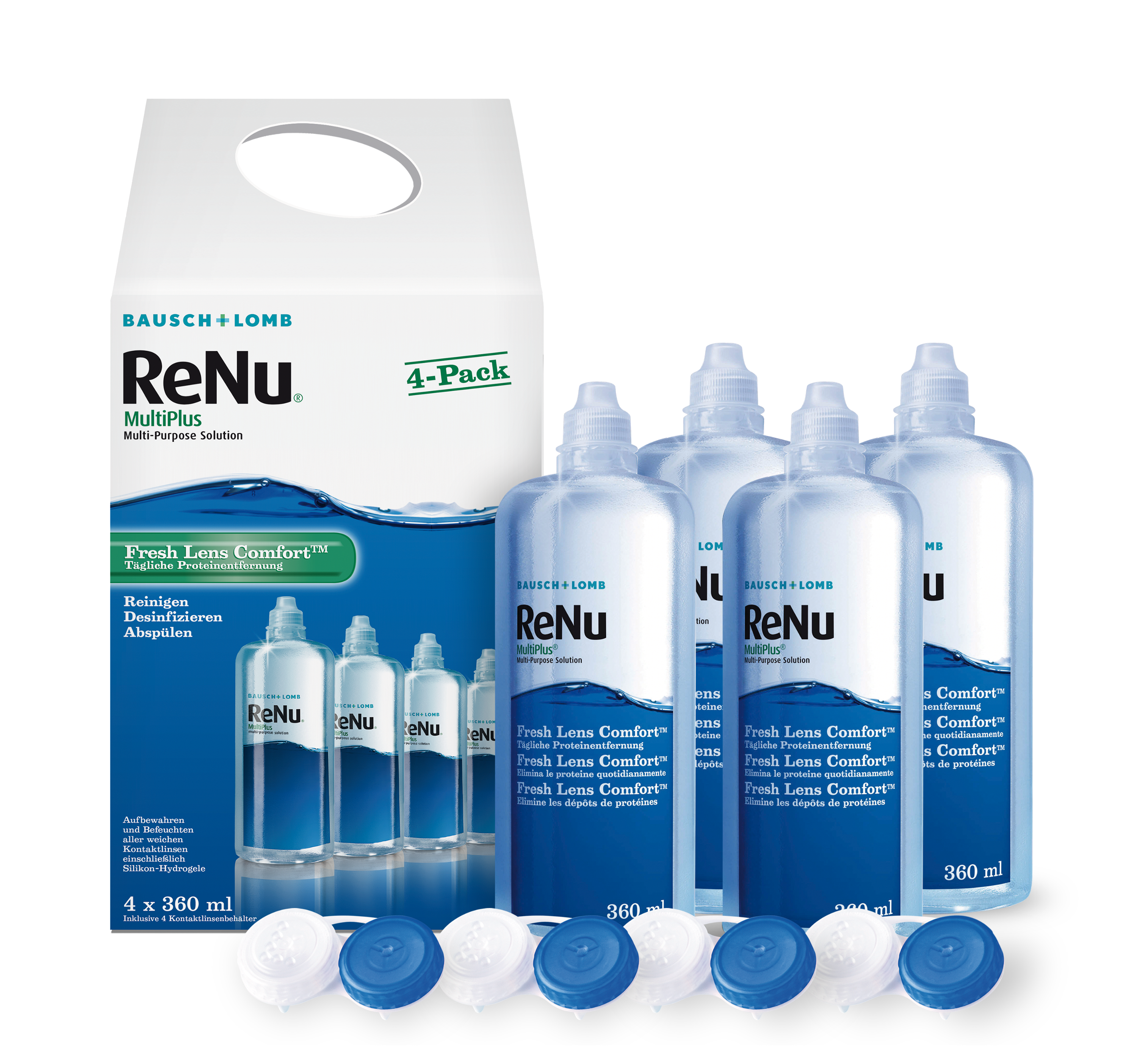 ReNu Multiplus 4-Pack, B&L (4x360 ml)