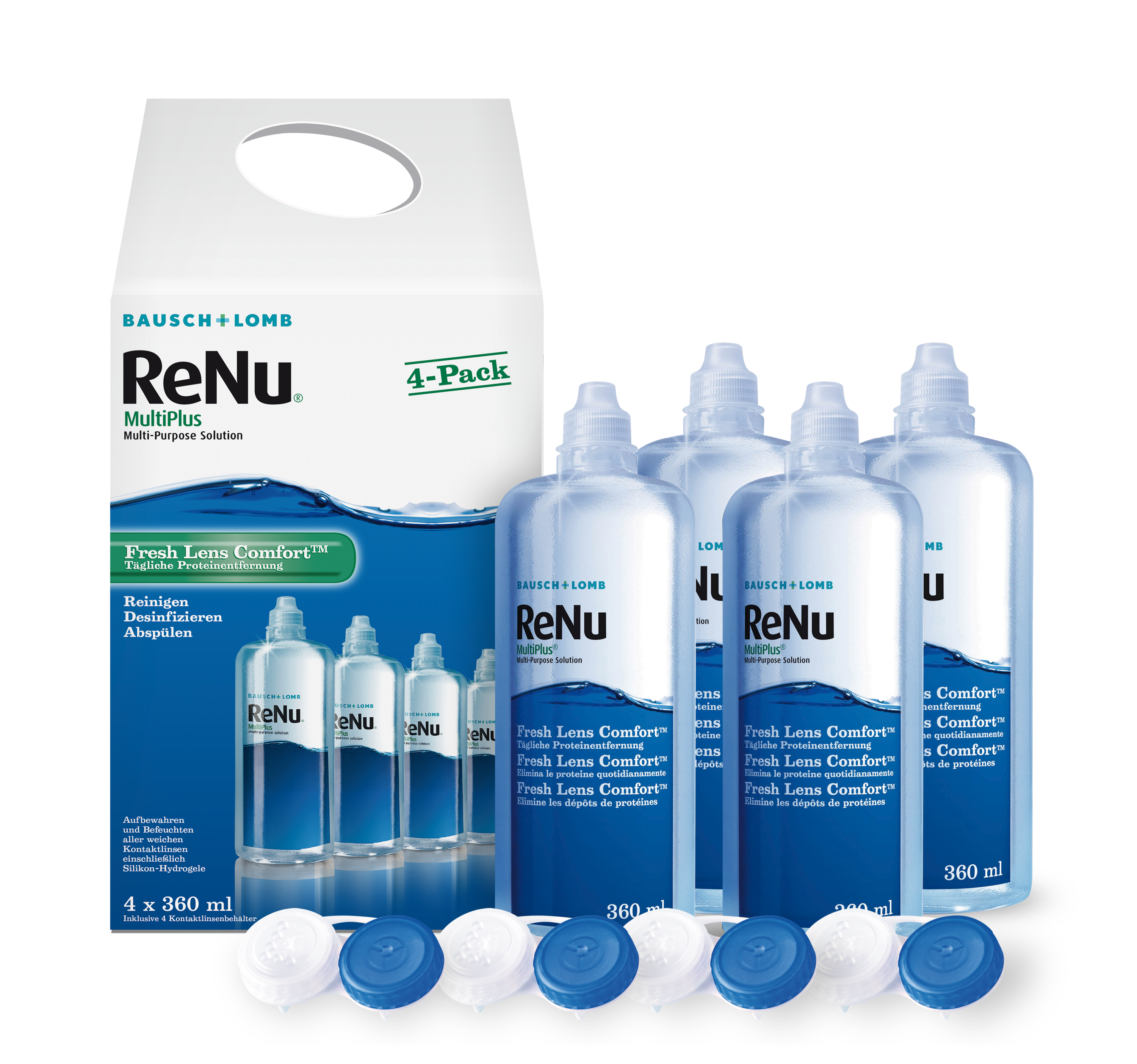 ReNu Multiplus 4-Pack, B&L (4x360 ml) ReNu Multiplus 4-Pack, B&L (4x360 ml)