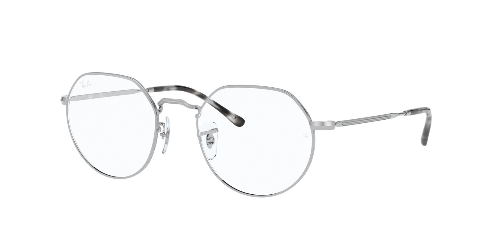 Ray Ban Jack RX6465 2501 – Runde silberne Metallbrille schmal