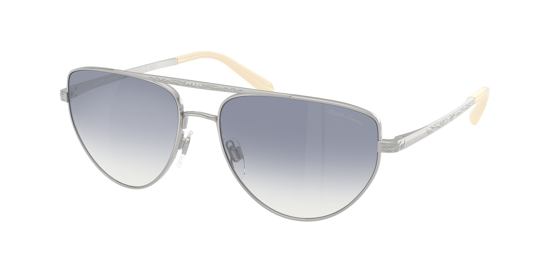 Das Bild zeigt die Ralph Sonnenbrille RL7090 90017B leicht seitlich.