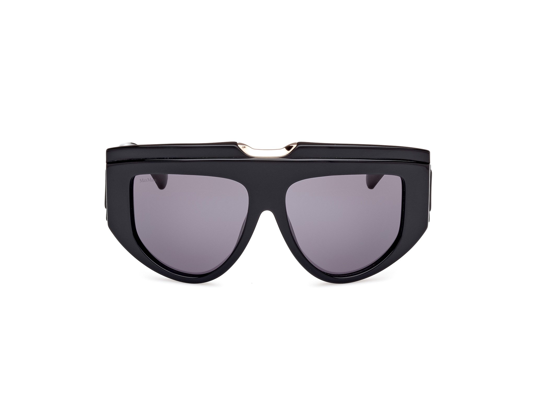 Das Bild zeigt die Sonnenbrille MM0084 01A von der Marke Max Mara in Schwarz.