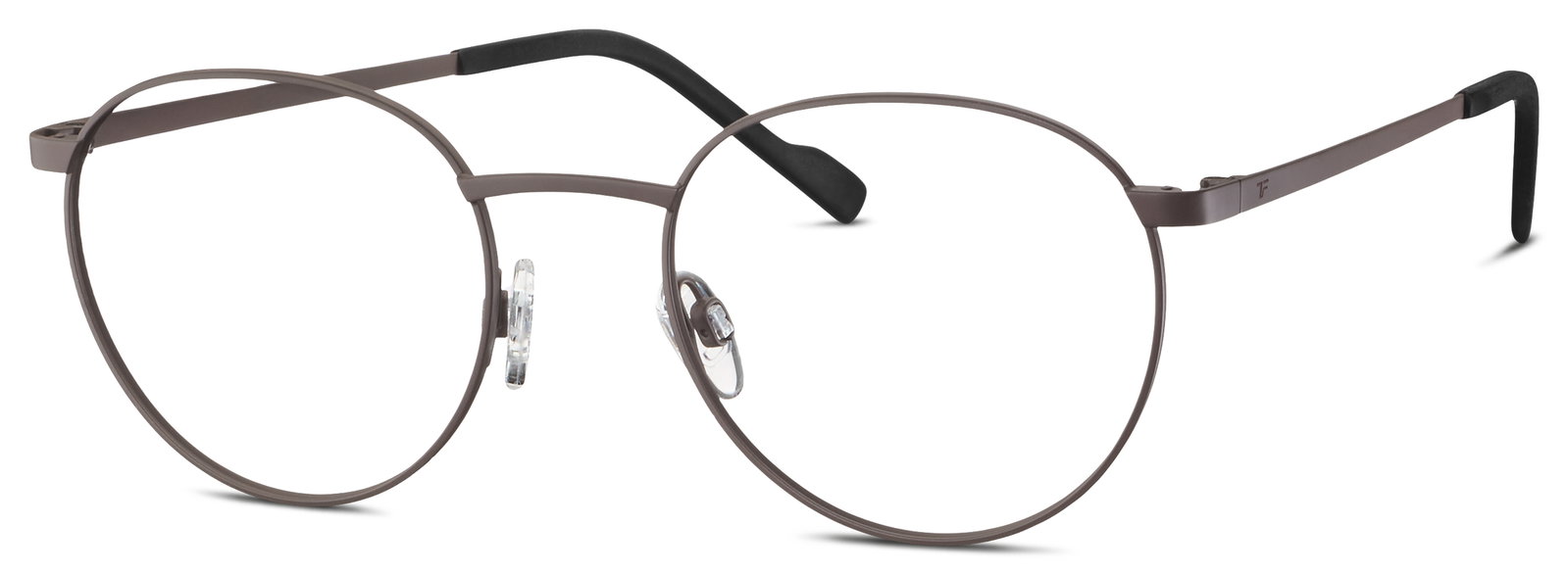 TITANflex 822026 60 – Runde Titan Metallbrille Braun