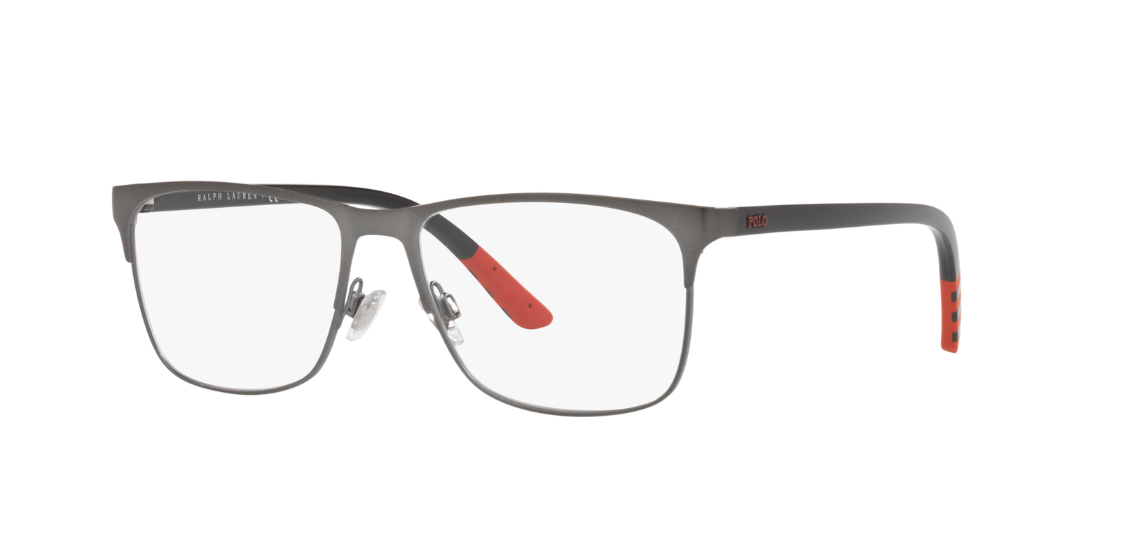 Polo PH1211 9157 – Rechteckige graue Metallbrille