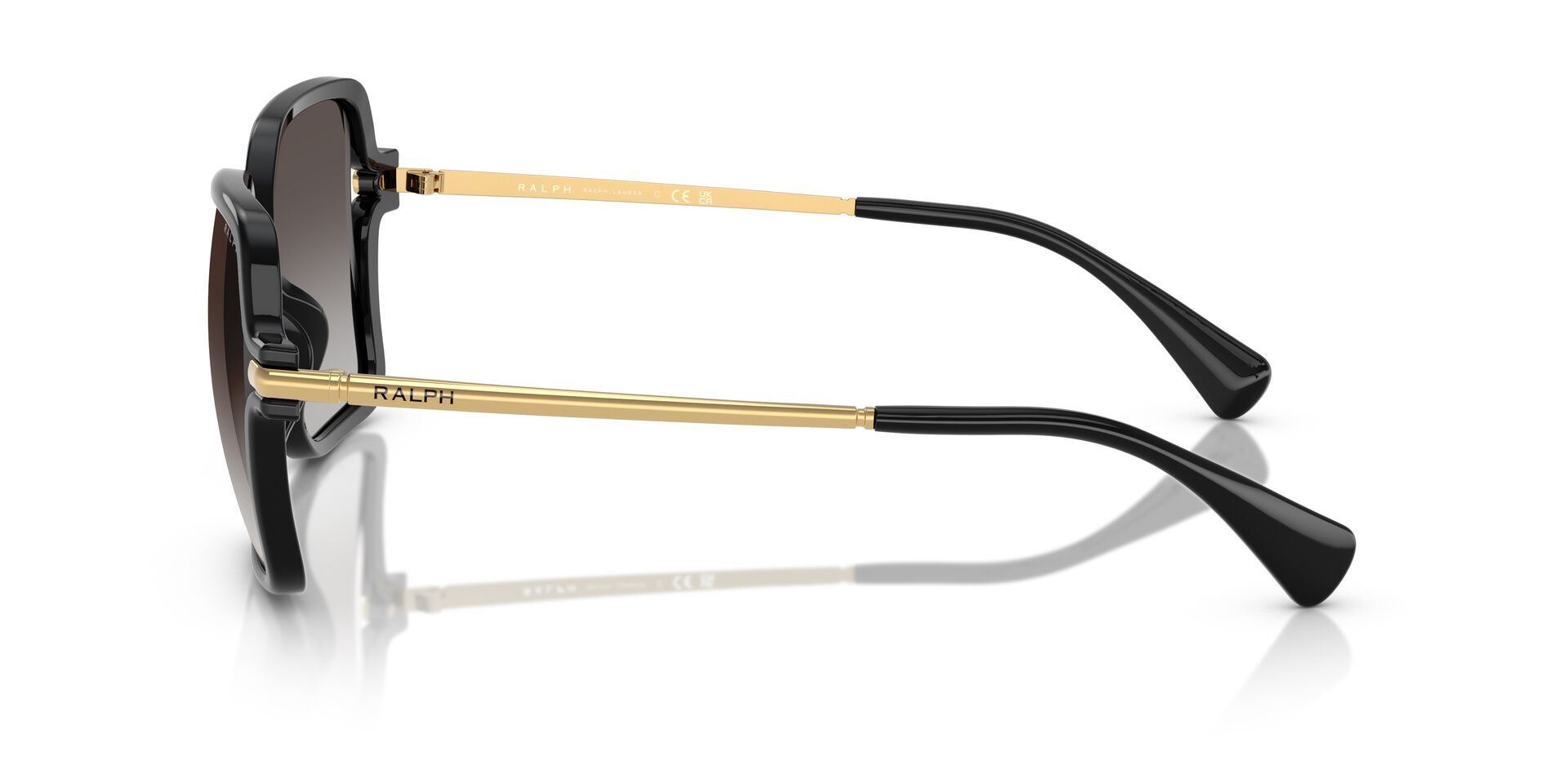 Das Bild zeigt die Bügel der Ralph Sonnenbrille RA53319U 50018G.
