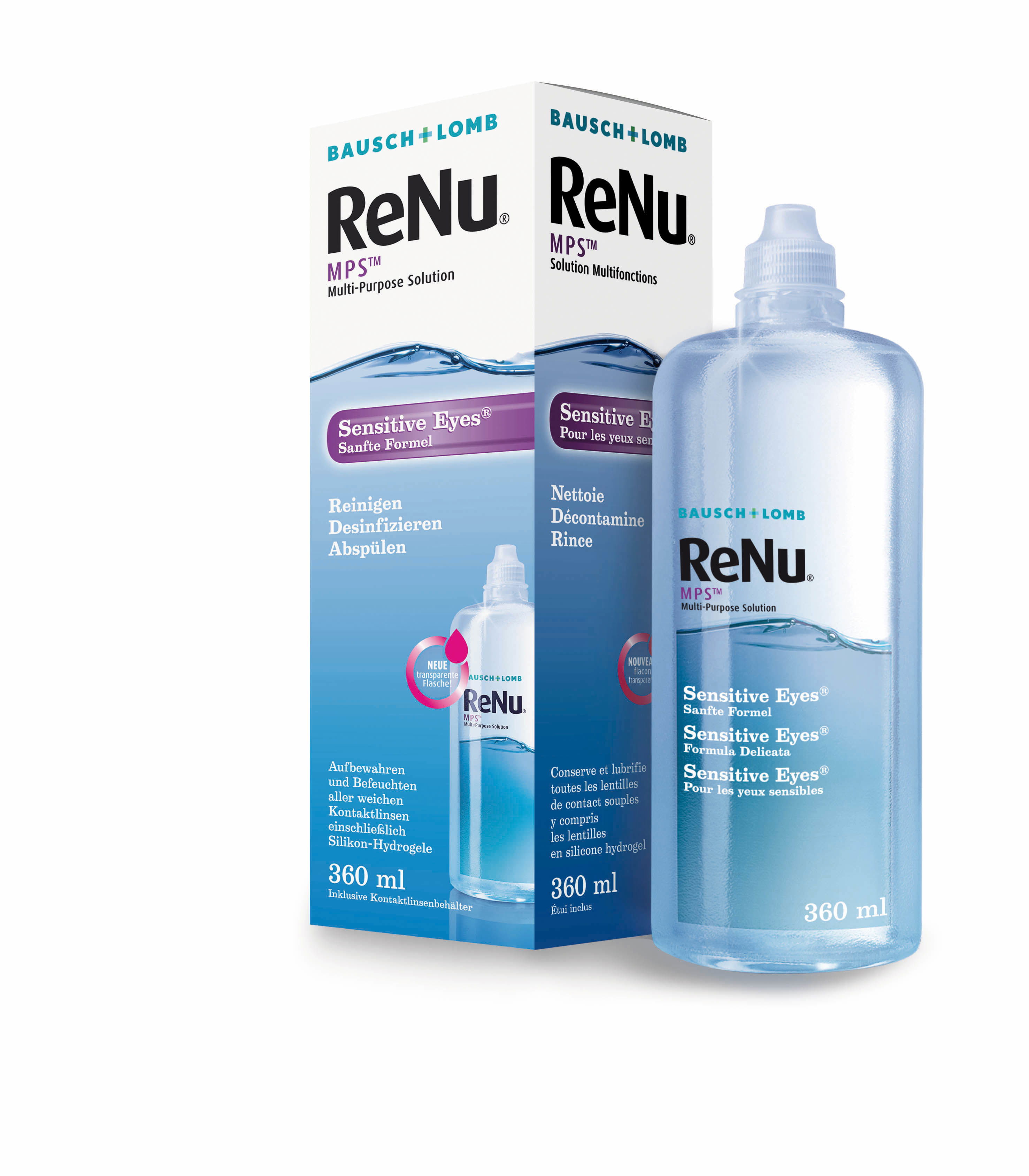 ReNu MPS Sensitive Eyes 360 ml ReNu MPS Sensitive Eyes, Bausch & Lomb (360 ml)