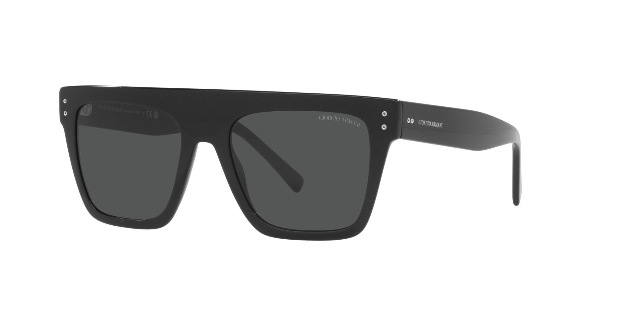 Das Bild zeigt die Sonnenbrille AR8177 500187 der Marke Giorgio Armani in schwarz