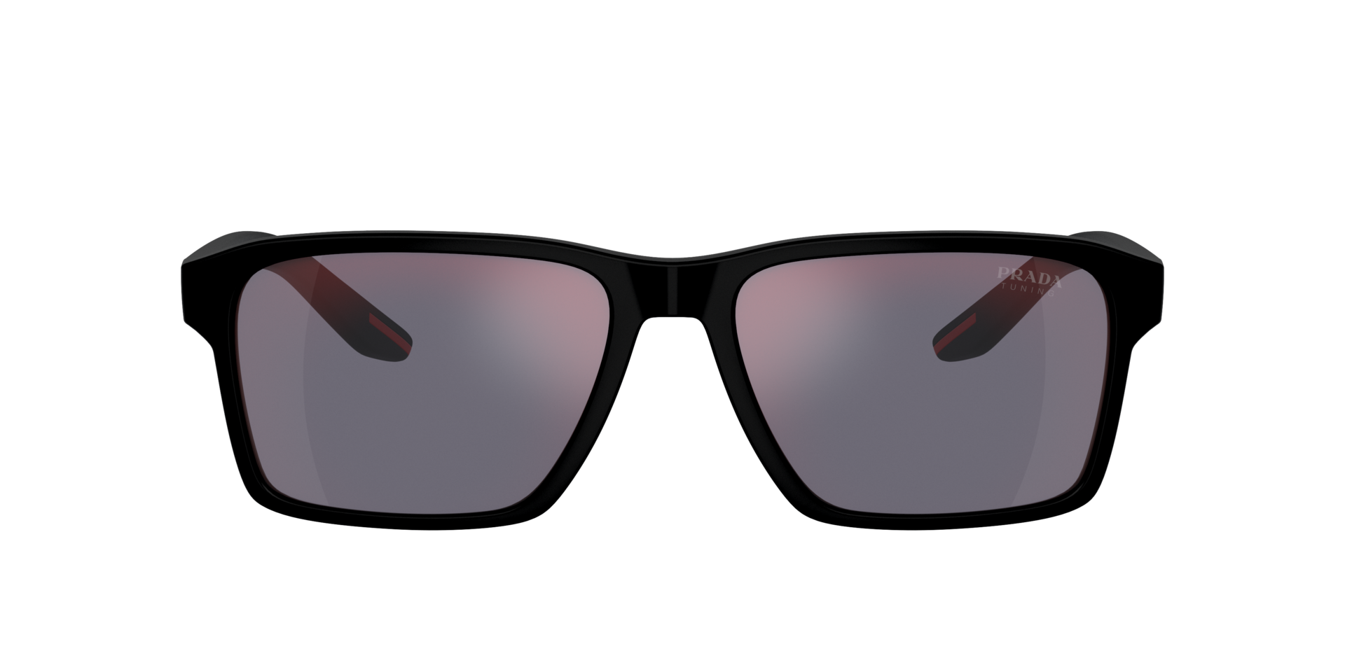 Das Bild zeigt die Sonnenbrille PS05YS 1BO10A von der Marke Prada Linea Rossa in schwarz.