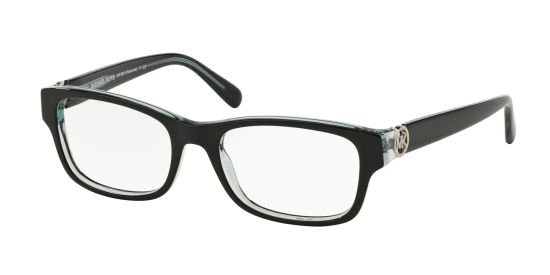Michael Kors MK8001 3001 Ravenna – Schmale Kunststoffbrille Schwarz