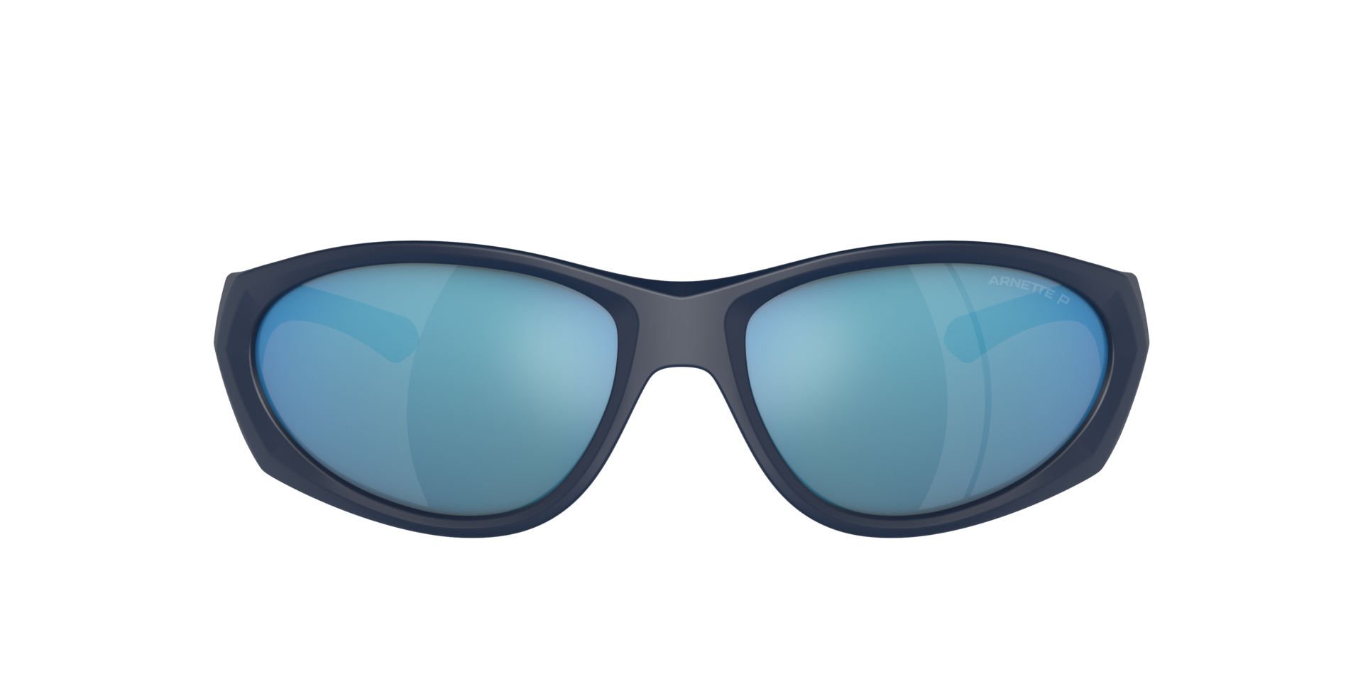 Das Bild zeigt die Sonnenbrille AN4342 275922 von der Marke Arnette in schwarz/blau.