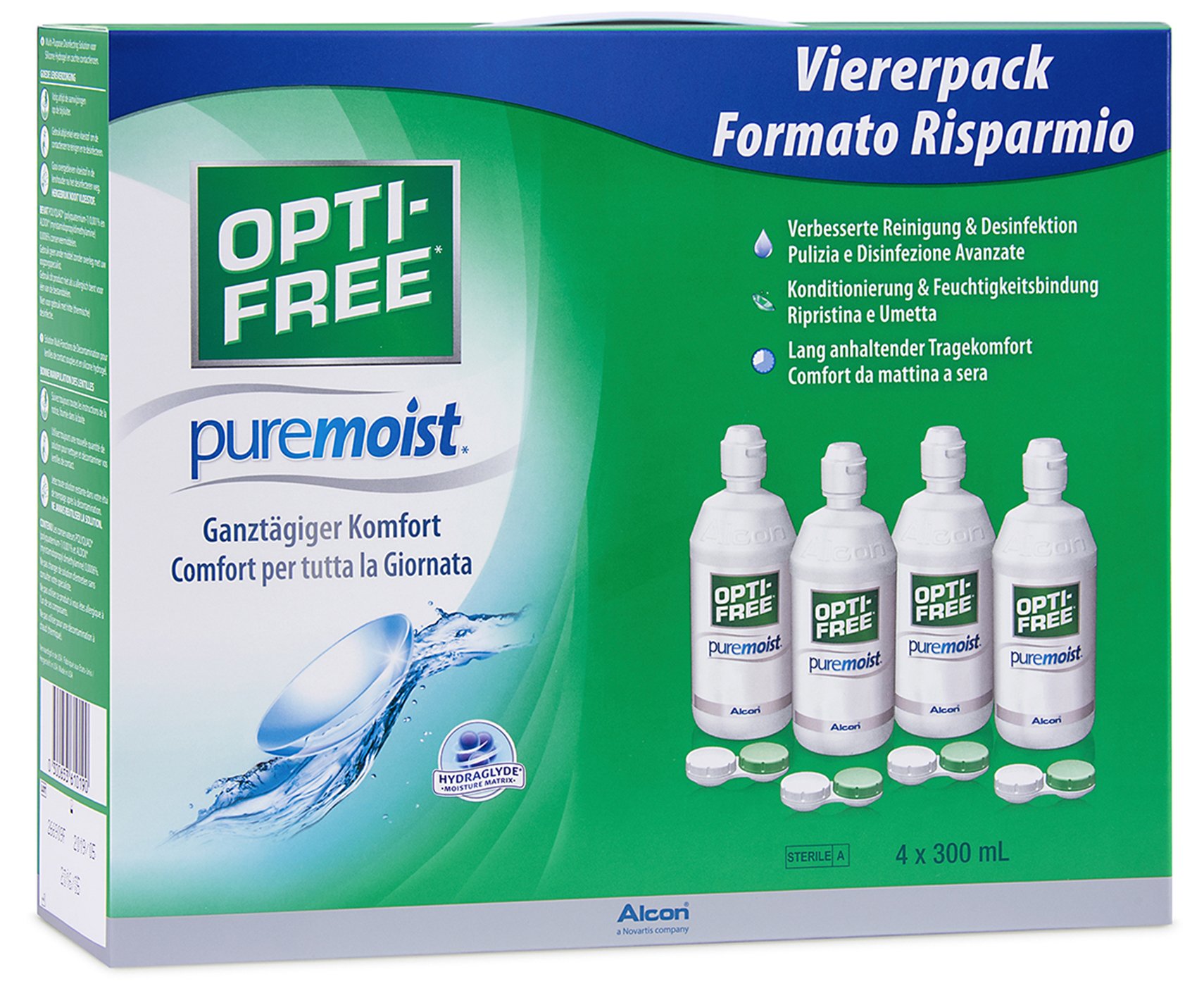 Opti-Free PureMoist Systempack, Alcon (4 x 300 ml) Opti-Free PureMoist Systempack, Alcon (4 x 300 ml)
