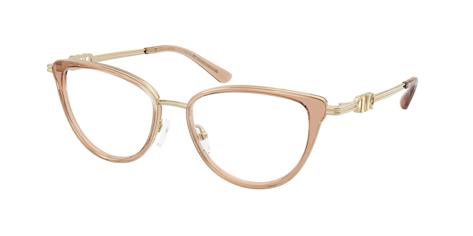 zu sehen ist eine Korrektionsbrille von Michael Kors in der Farbe Gold.