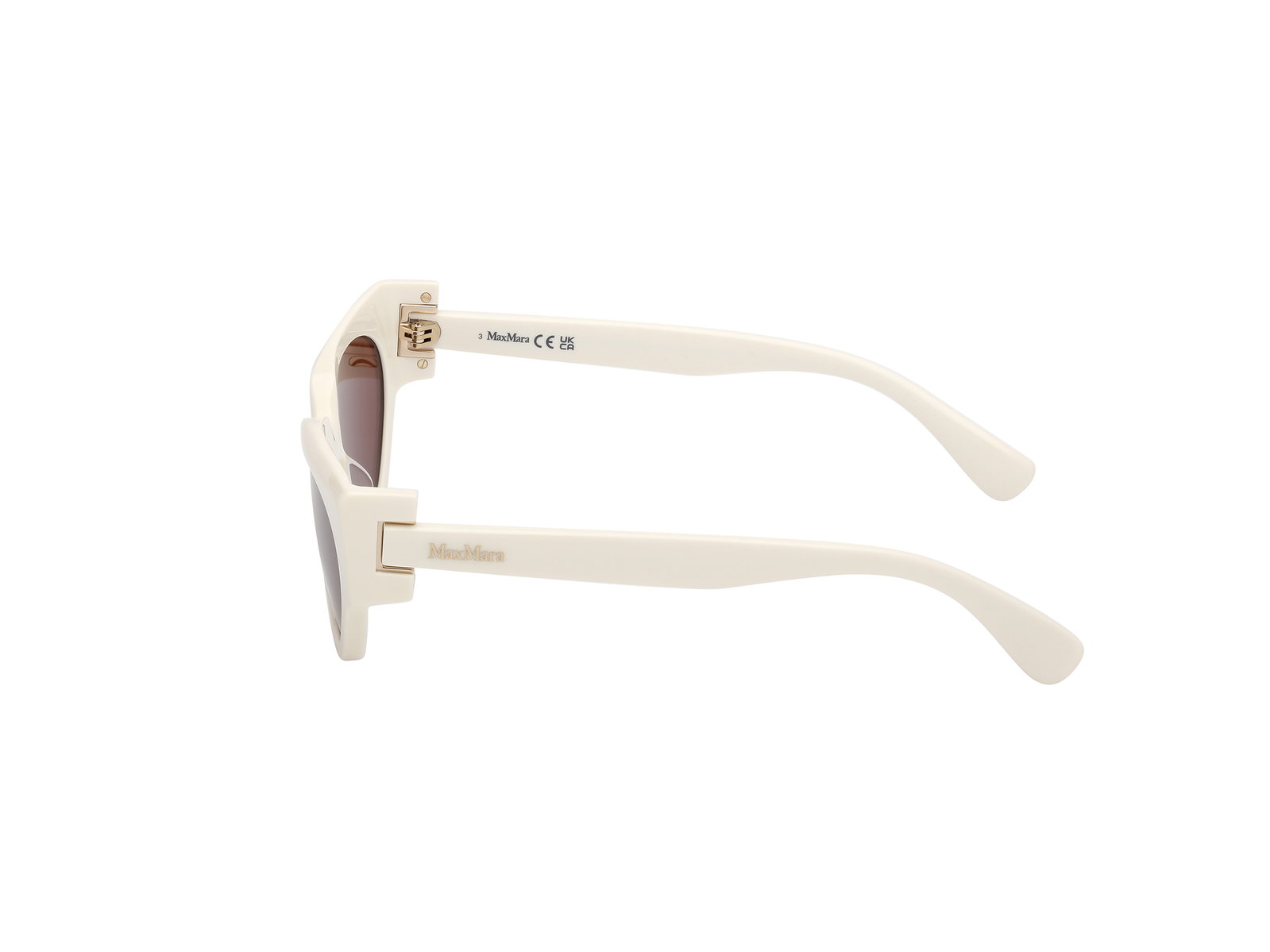 Das Bild zeigt die Sonnenbrille MM0139 von der Marke Max Mara in Weiß.