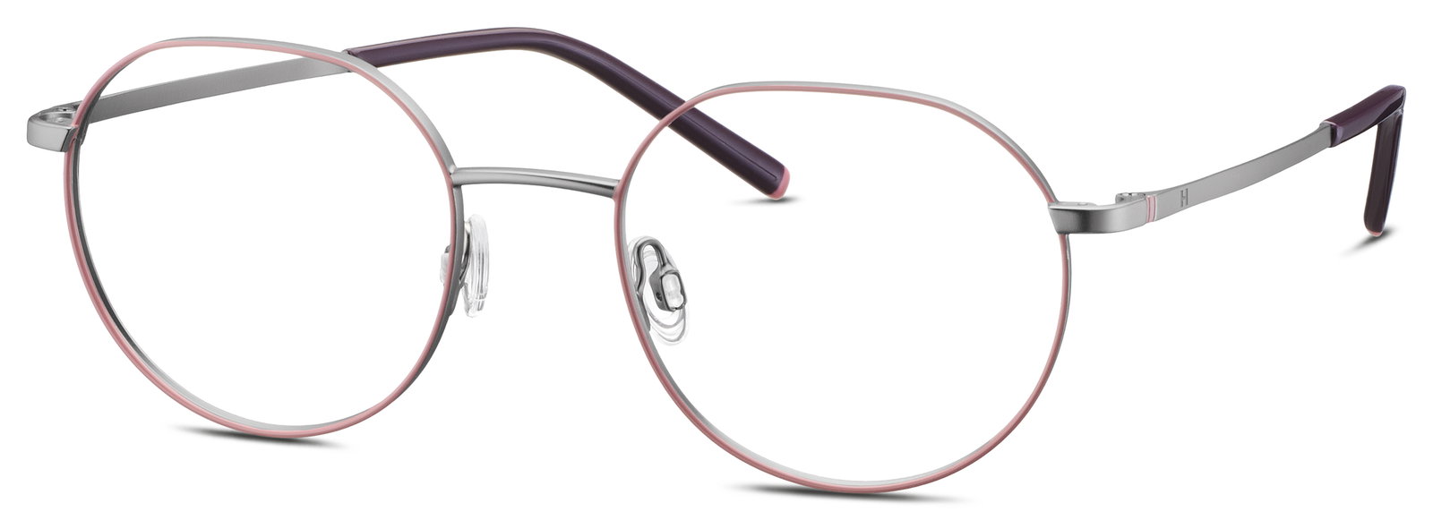 HUMPHREY'S 582410 35 – Runde Damenbrille Grau Pink Metall
