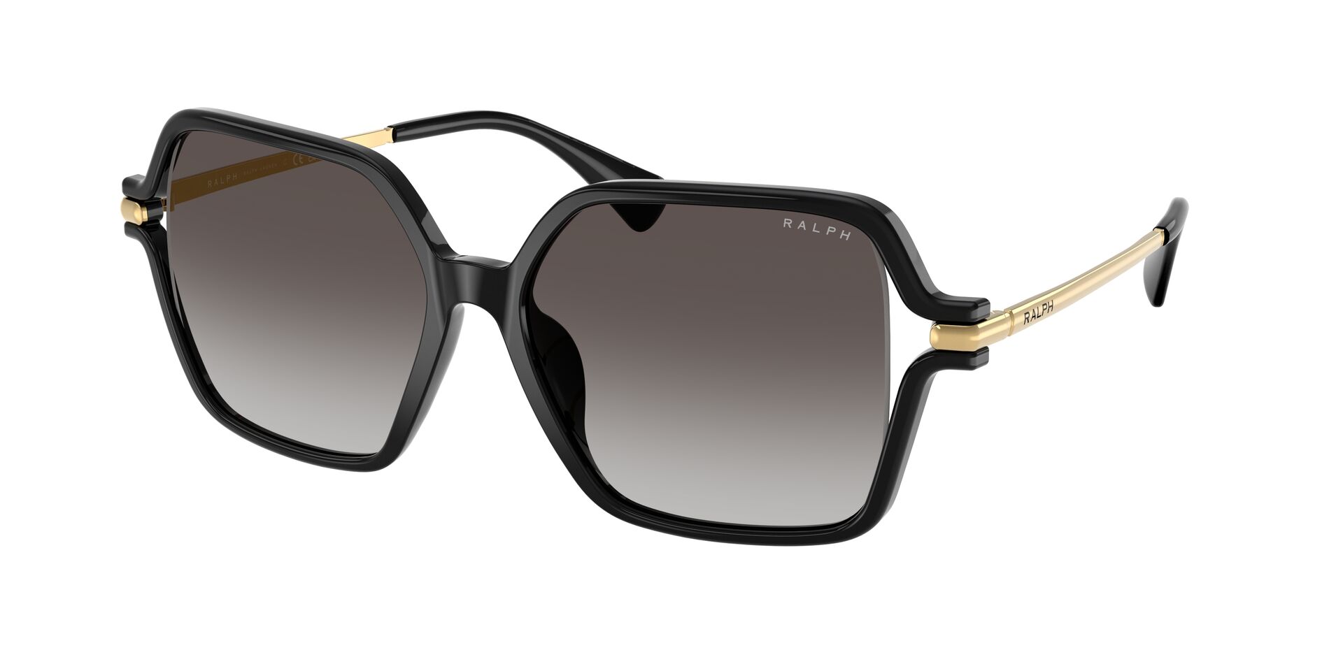 Das Bild zeigt die Ralph Sonnenbrille RA53319U 50018G leicht seitlich.