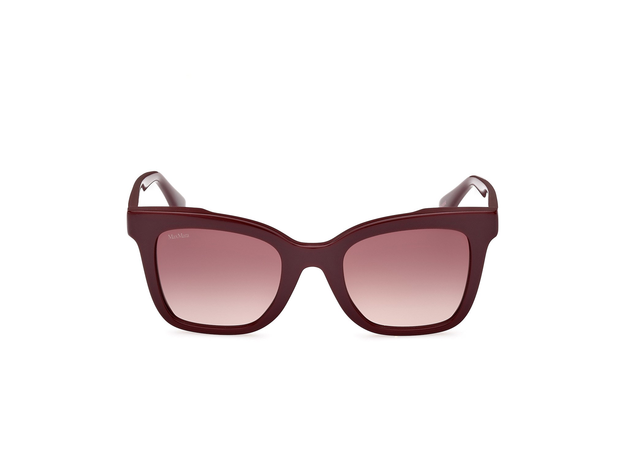 Das Bild zeigt die Sonnenbrille MM0067 66Z von der Marke Max Mara in Bordeaux.