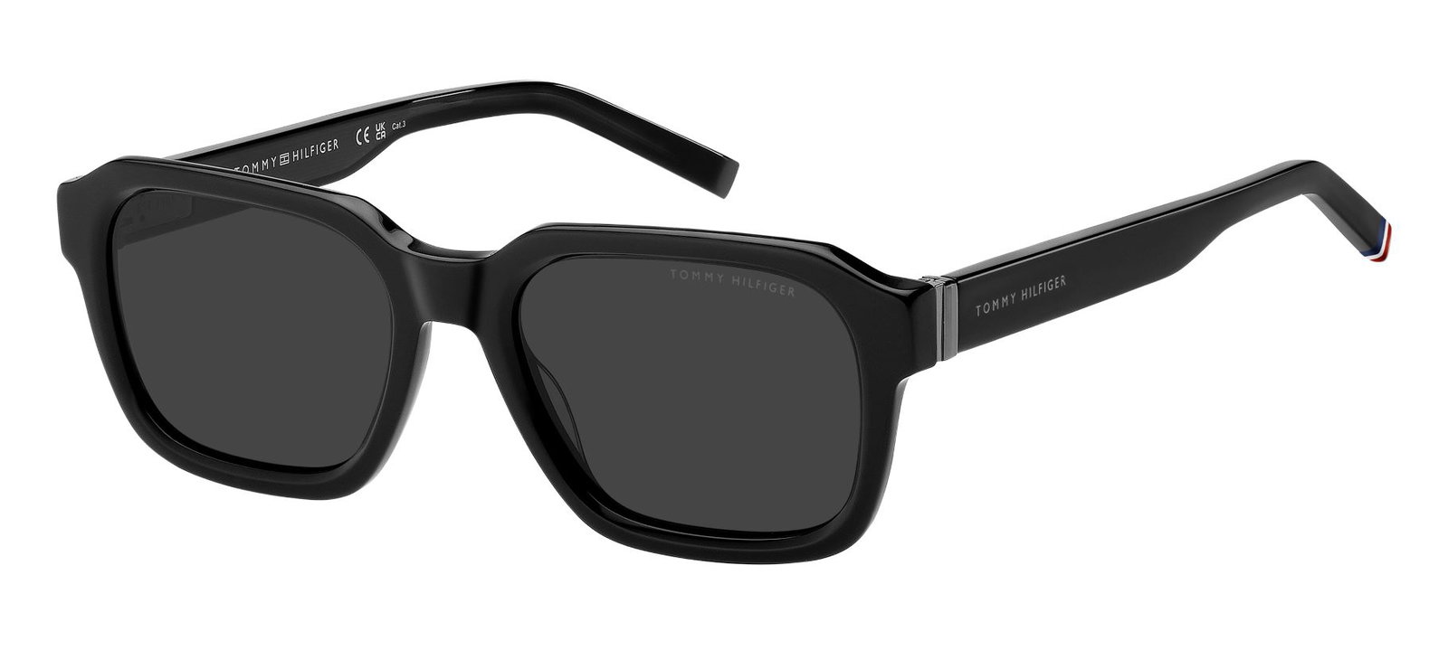 zu sehen ist die Sonnenbrille 2310/S von Tommy Hilfiger in der Farbe Schwarz.