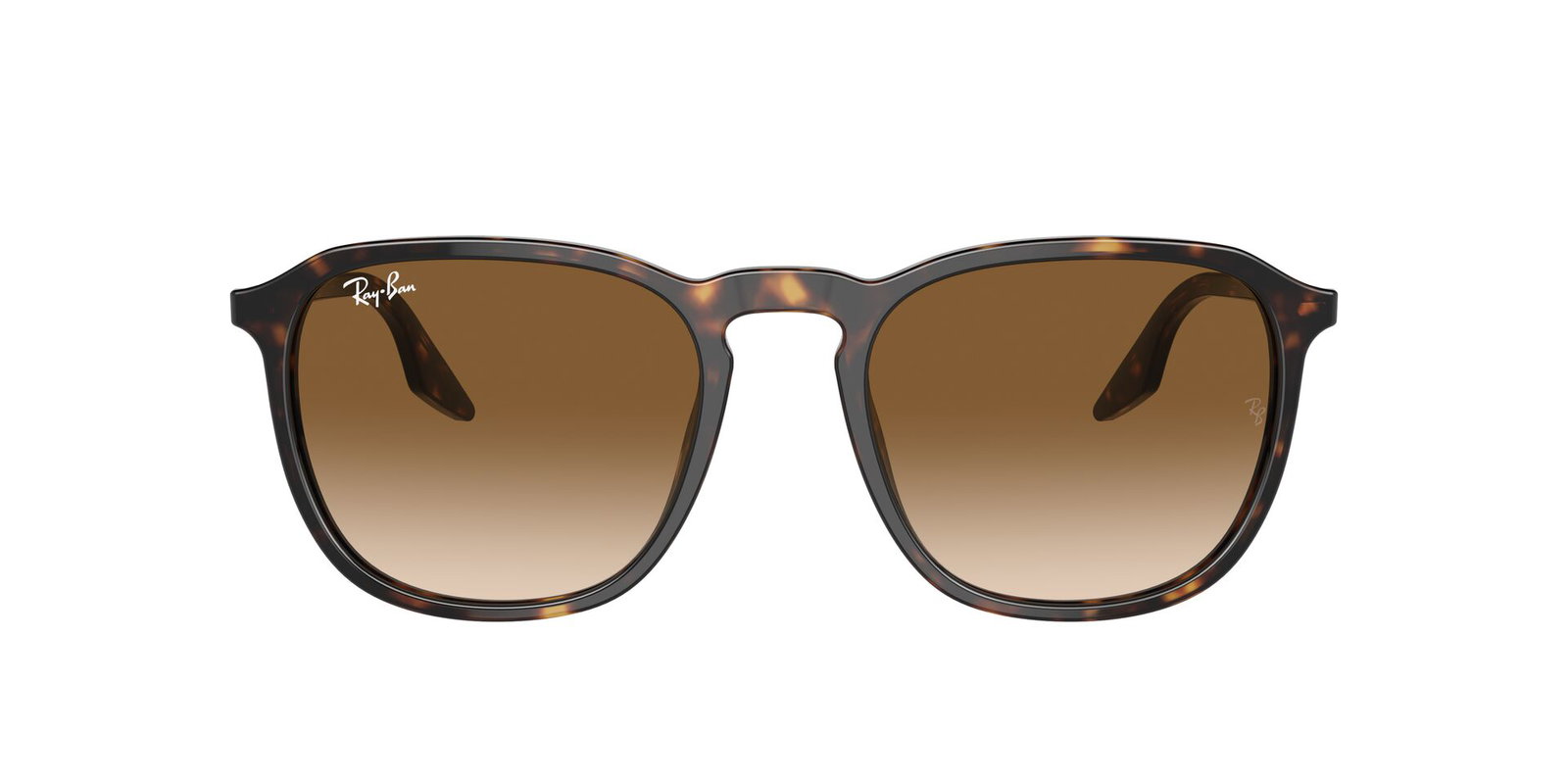 Das Bild zeigt die Ray Ban Sonnenbrille 2203 in Havana von vorne.