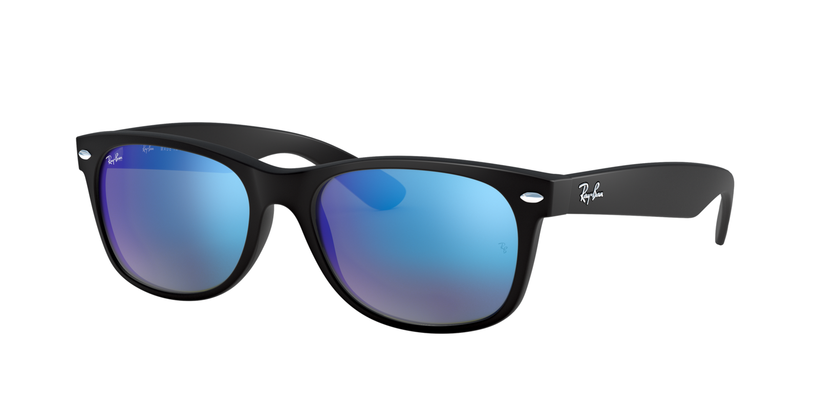 Das Bild zeigt die Sonnenbrille 0RB2132 von Ray Ban in der Farbe Schwarz.