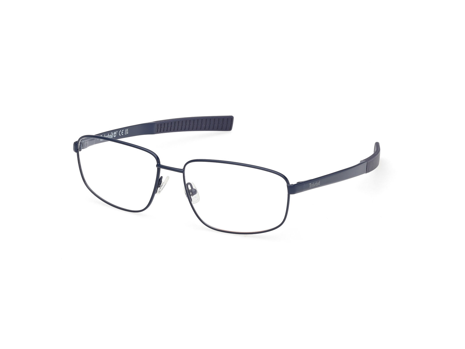 Timberland TB50078 091 – Rechteckige Herrenbrille Matt Blau Metall