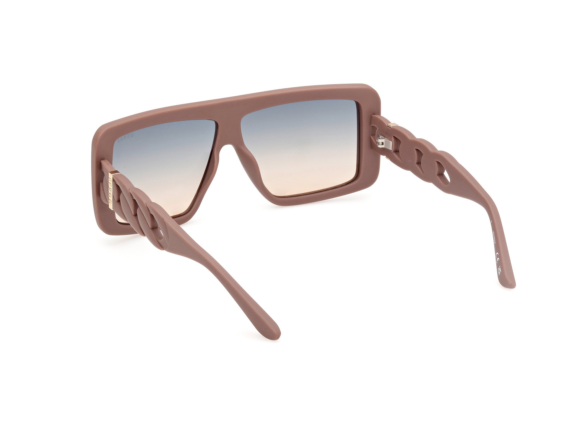 Das Bild zeigt die Sonnenbrille GU00109 58P von der Marke Guess in Beige.