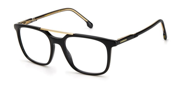 Carrera 1129 M4P – Schmale Kunststoffbrille Schwarz Gold