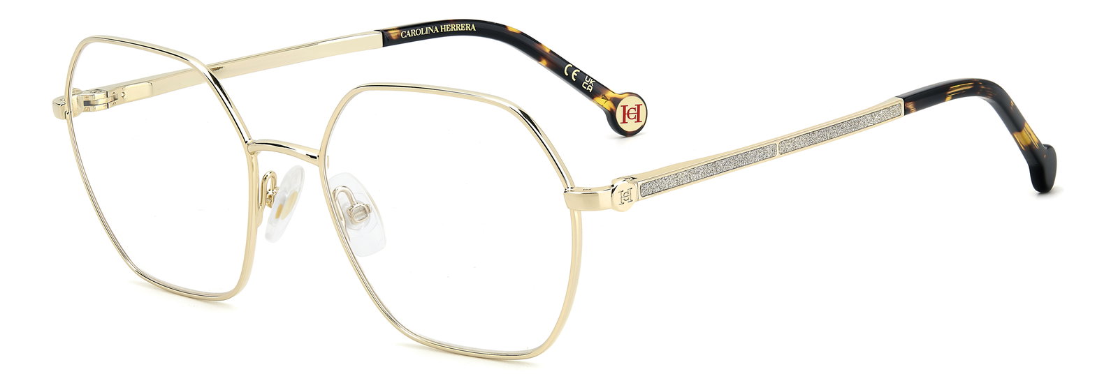 Das Bild zeigt die Korrektionsbrille 8602 von der Marke Carrera in der Farbe Gold.