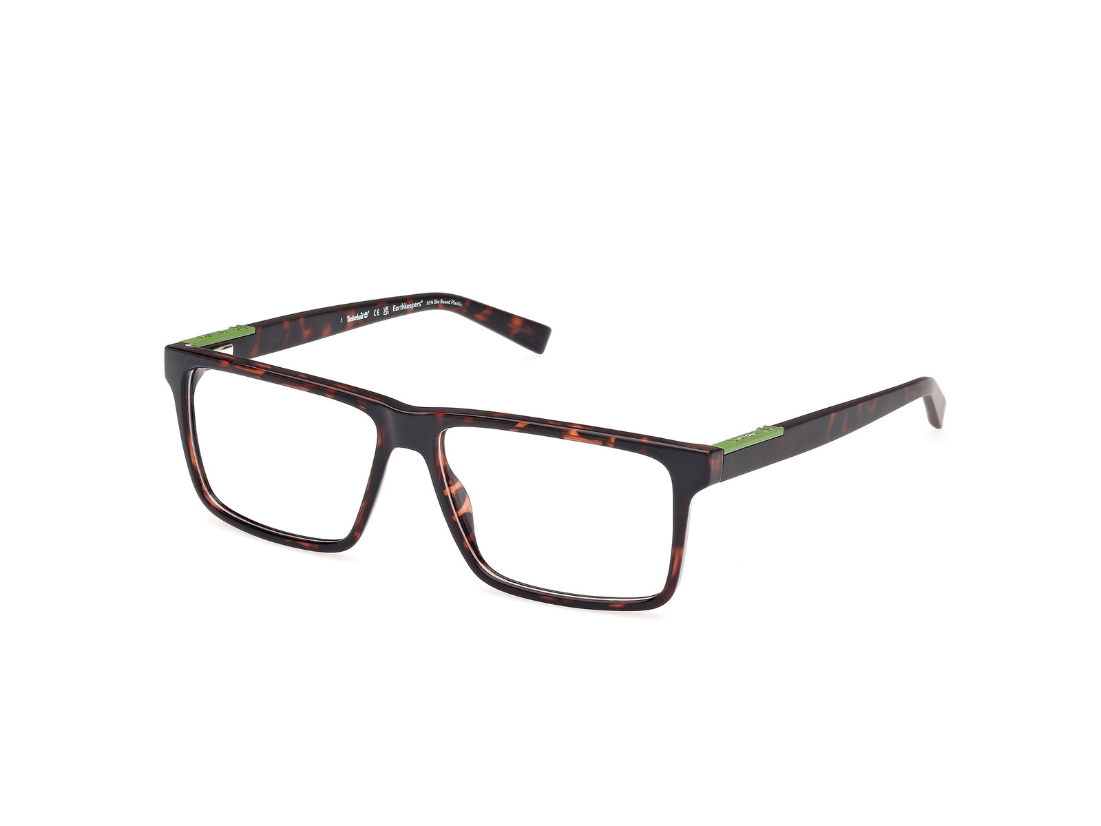 Timberland TB50004 052 – Rechteckige Herrenbrille Dunkel Havanna