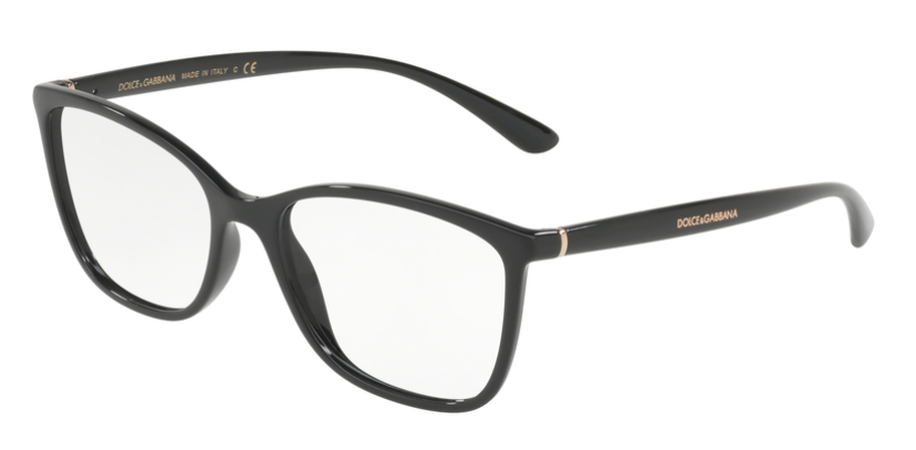 Dolce & Gabbana DG5026 501 – Schwarze schmale Kunststoffbrille