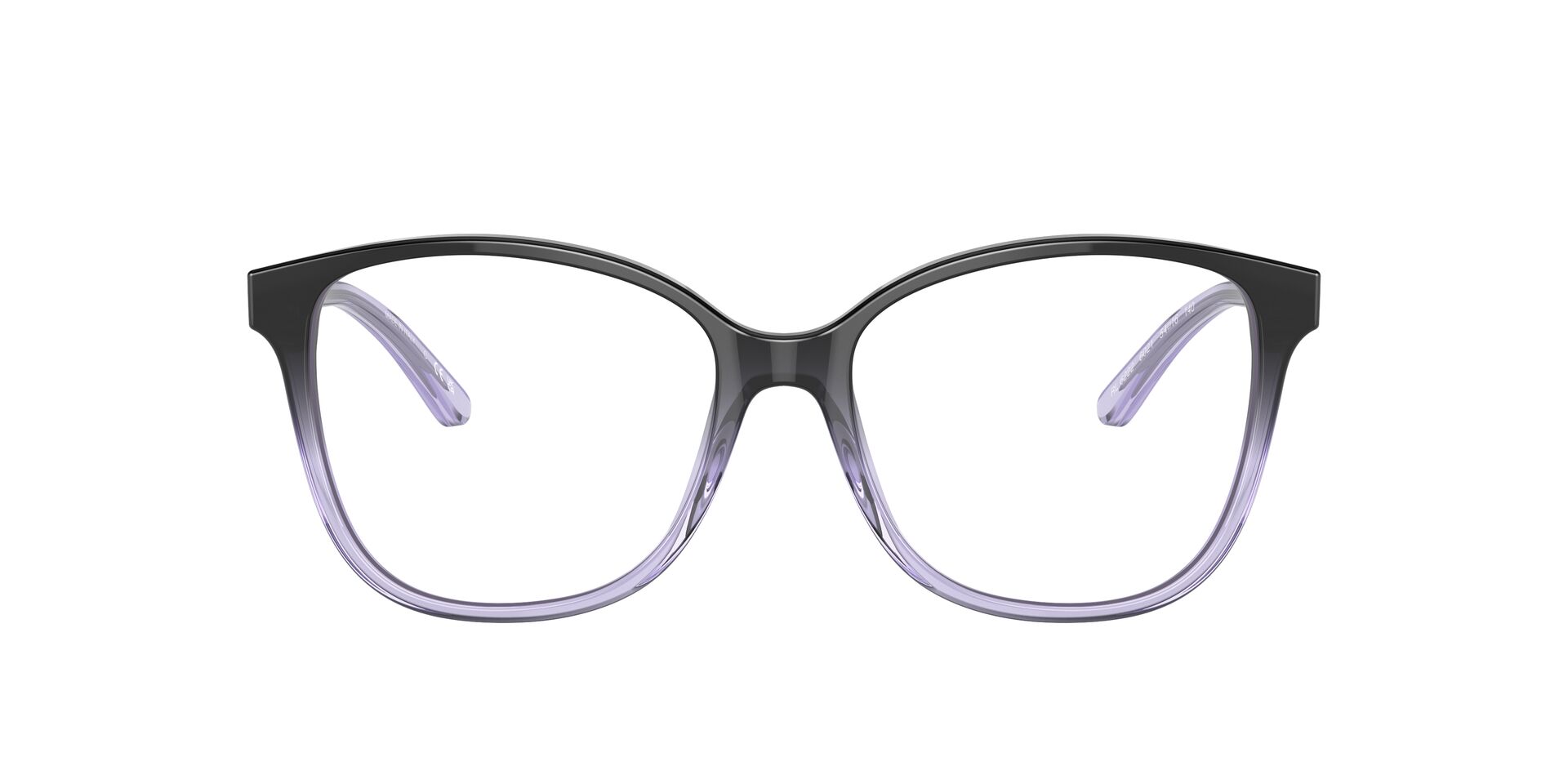 Das Bild zeigt die Korrektionsbrille RL6222 von der Marke Ralph Lauren in Schwarz/Blau transparent.