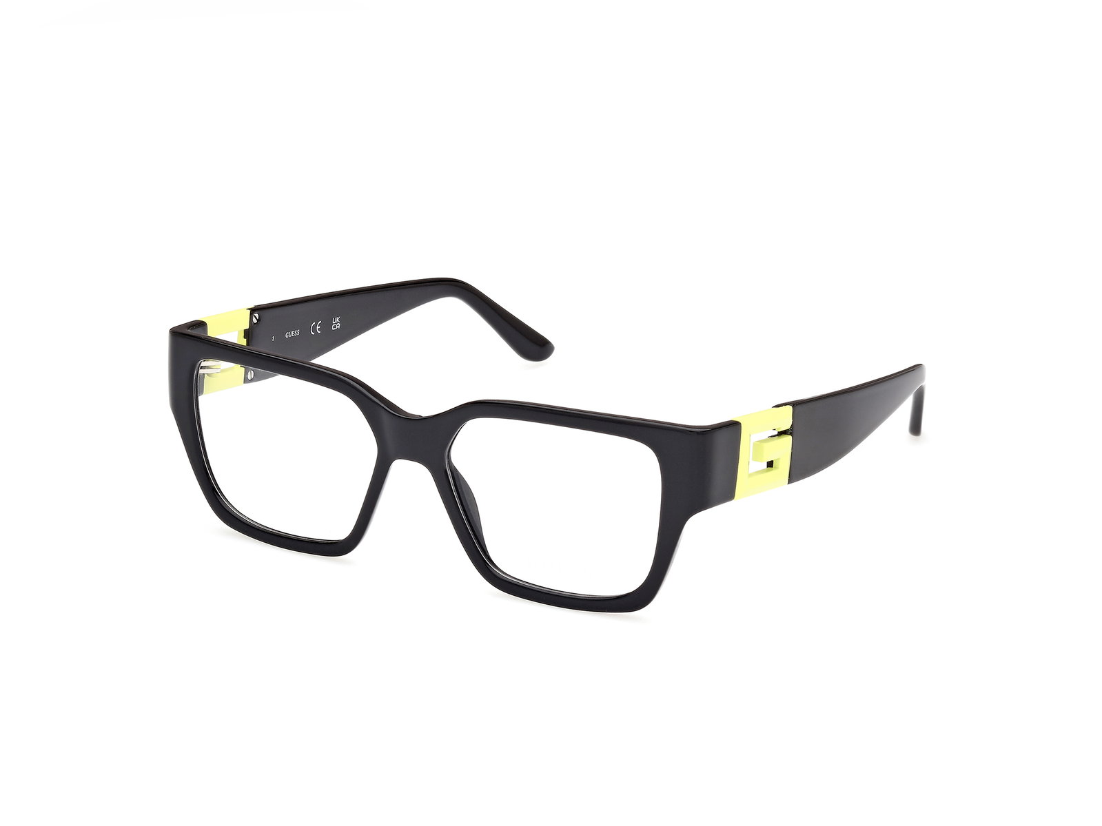 Guess GU2987 041 – Rechteckige Damenbrille Schwarz Kunststoff