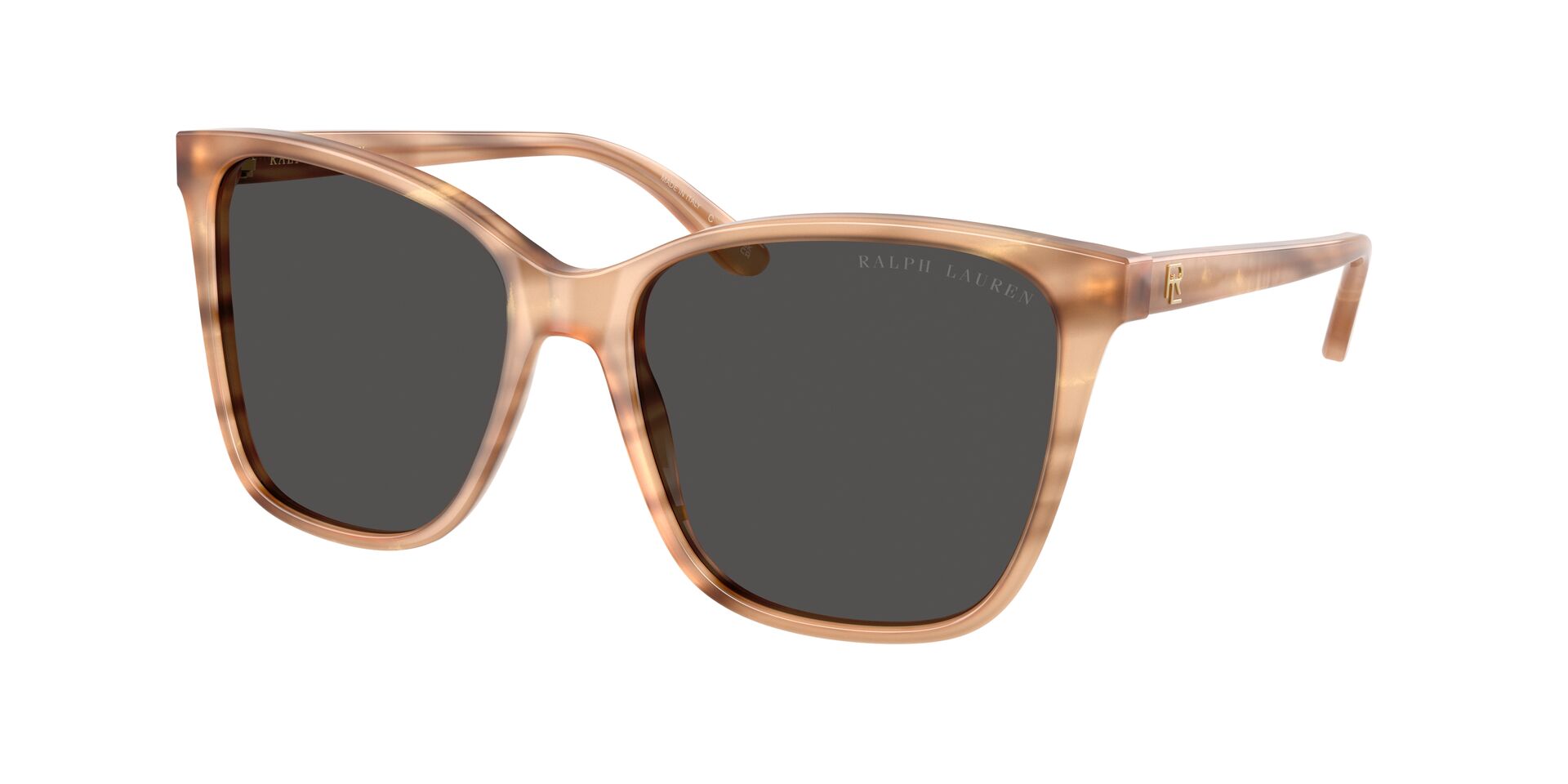 Das Bild zeigt die Ralph Sonnenbrille RL8201 617987 leicht seitlich.